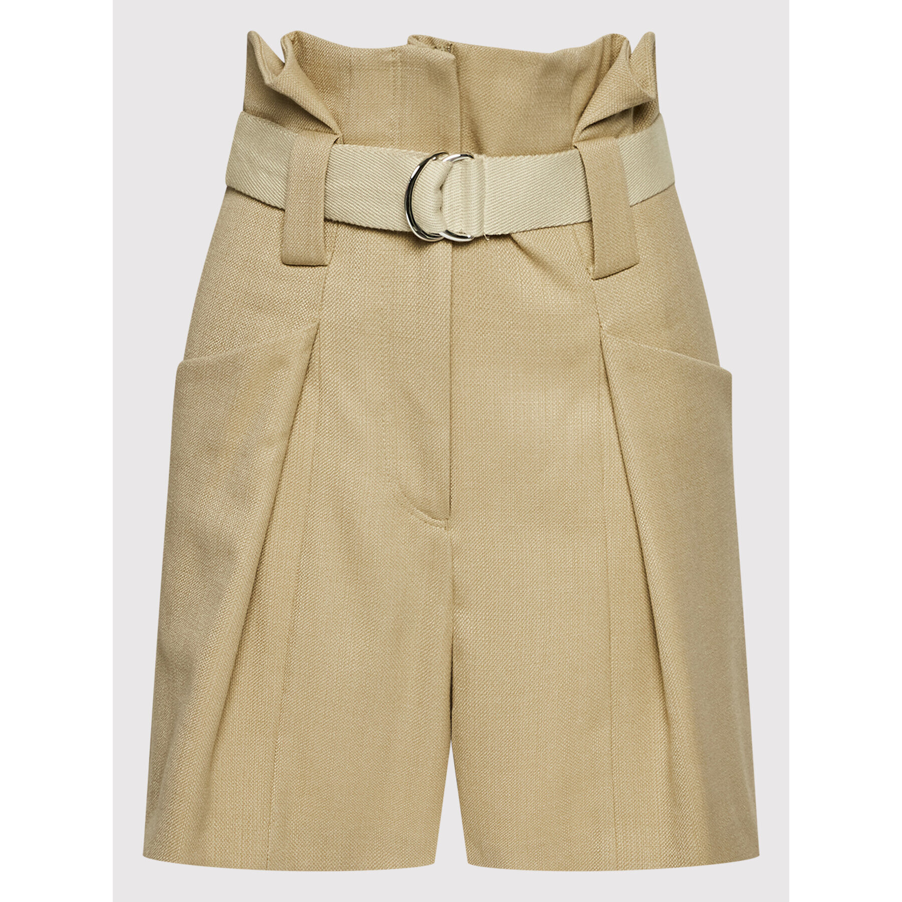 IRO Шорти от плат Mida AQ483 Бежов Regular Fit - Pepit.bg