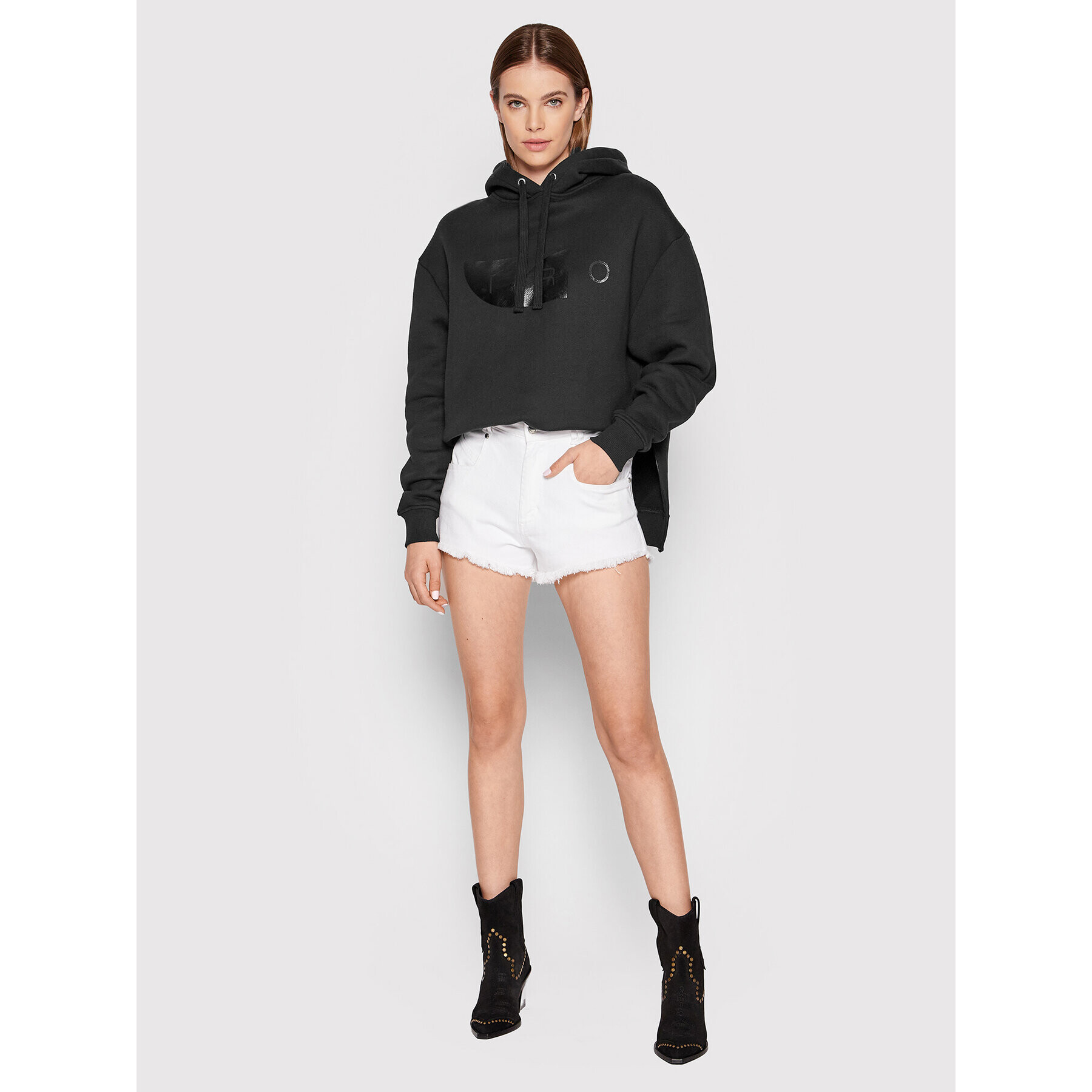 IRO Суитшърт Linsey AQ270 Черен Regular Fit - Pepit.bg