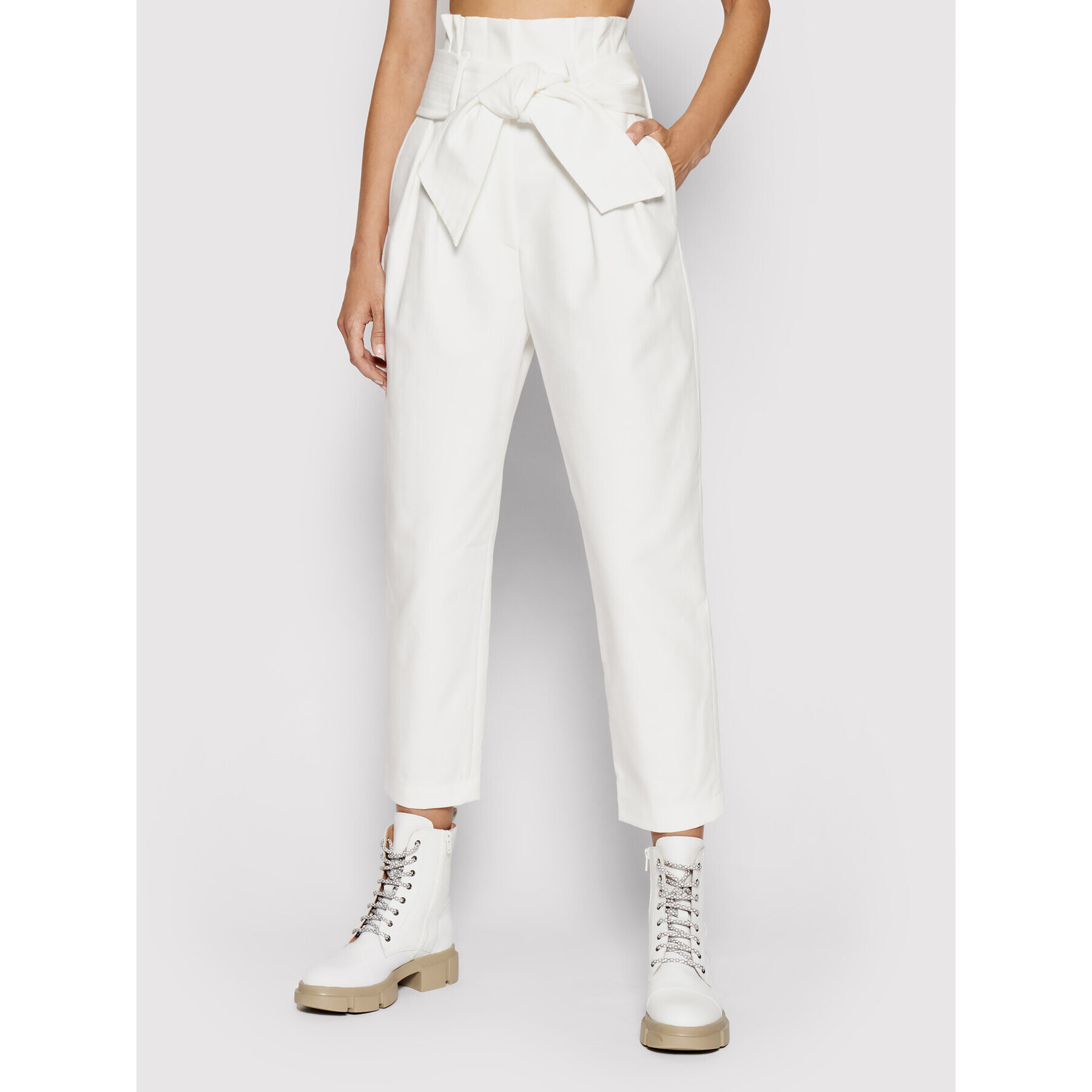 IRO Текстилни панталони Ritokie A0035 Бял Regular Fit - Pepit.bg