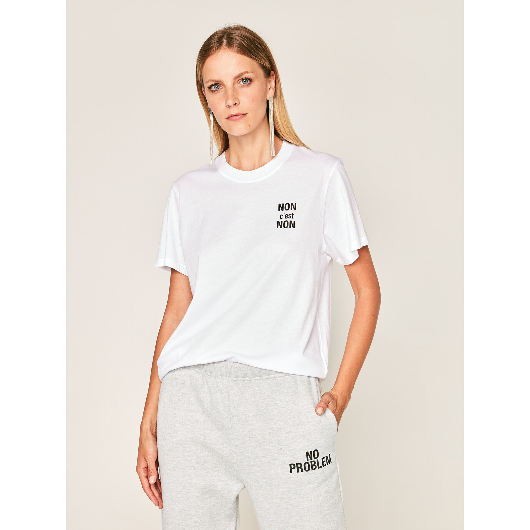 IRO Тишърт Nonon AN158 Бял Regular Fit - Pepit.bg