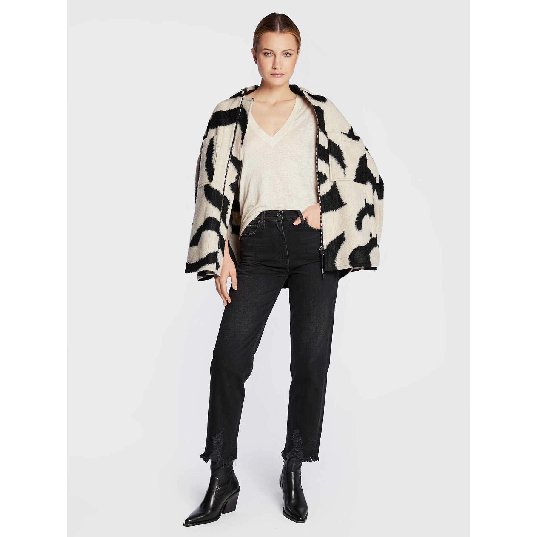 IRO Тишърт Rodeo AR288 Бежов Regular Fit - Pepit.bg