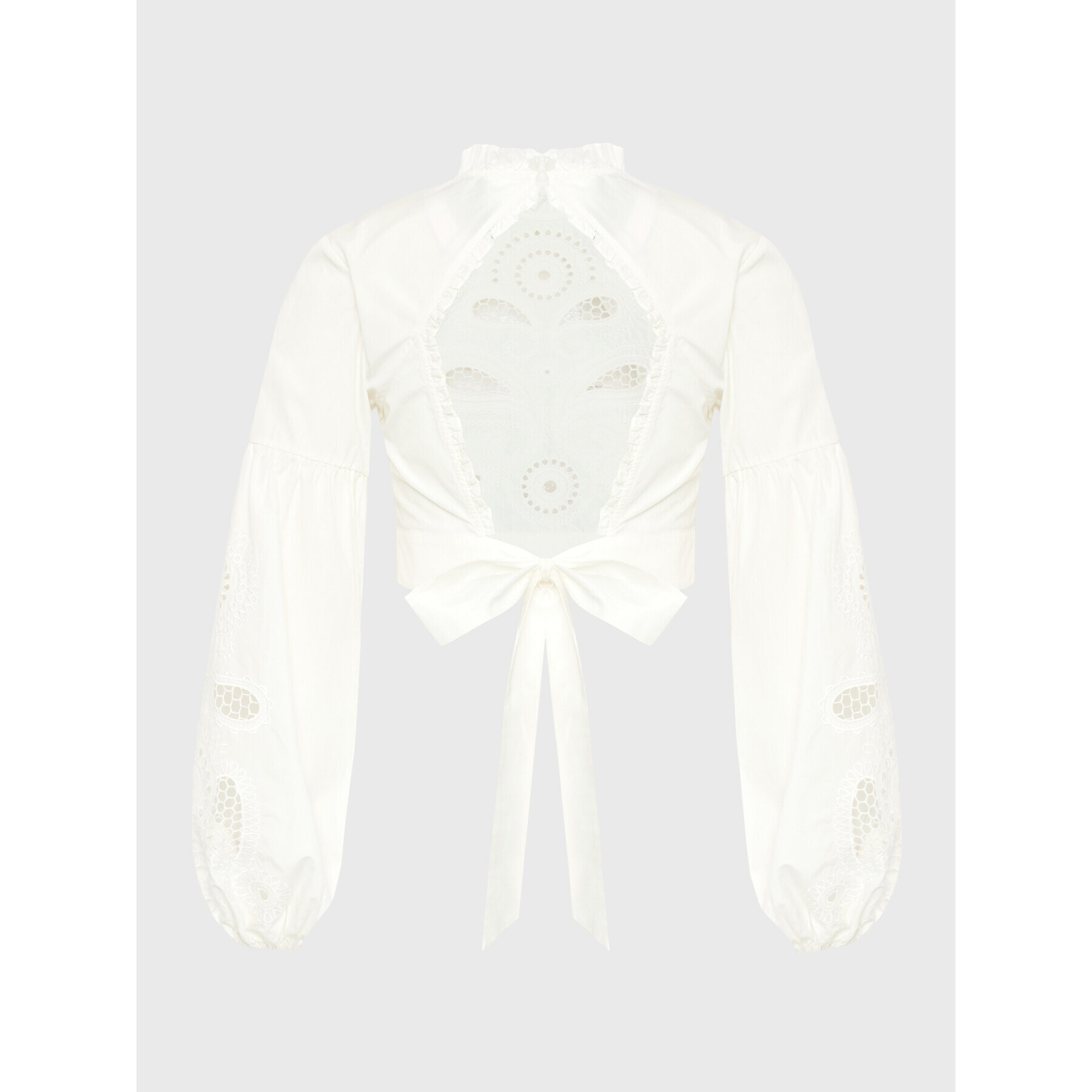 IXIAH Блуза X221-50283 Бял Regular Fit - Pepit.bg
