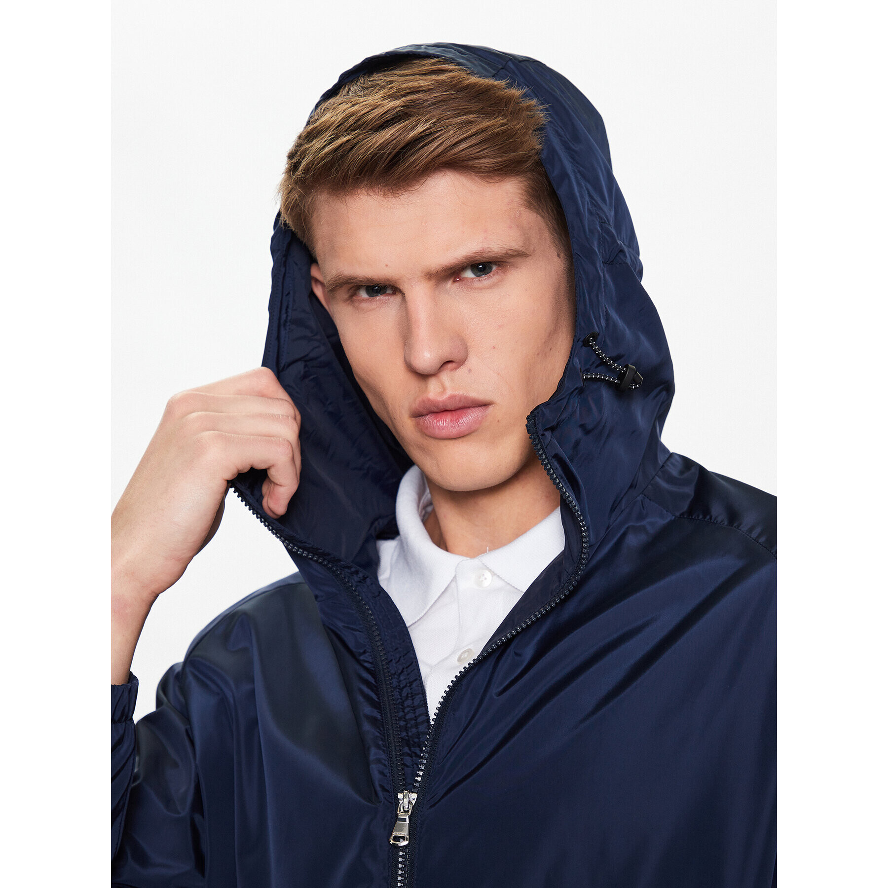 J.Lindeberg Преходно яке Trace Solid FMOW07703 Тъмносин Regular Fit - Pepit.bg