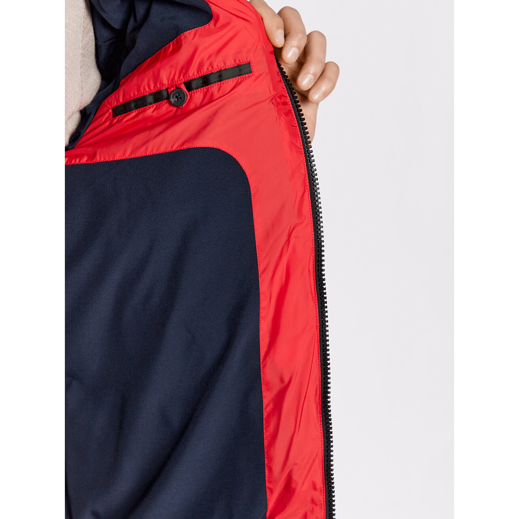J.Lindeberg Пухено яке Barrell FMOW06385 Червен Regular Fit - Pepit.bg