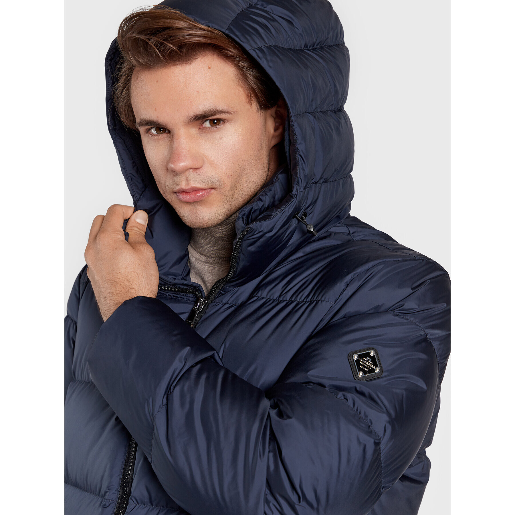 J.Lindeberg Пухено яке Barrell FMOW06385 Тъмносин Regular Fit - Pepit.bg