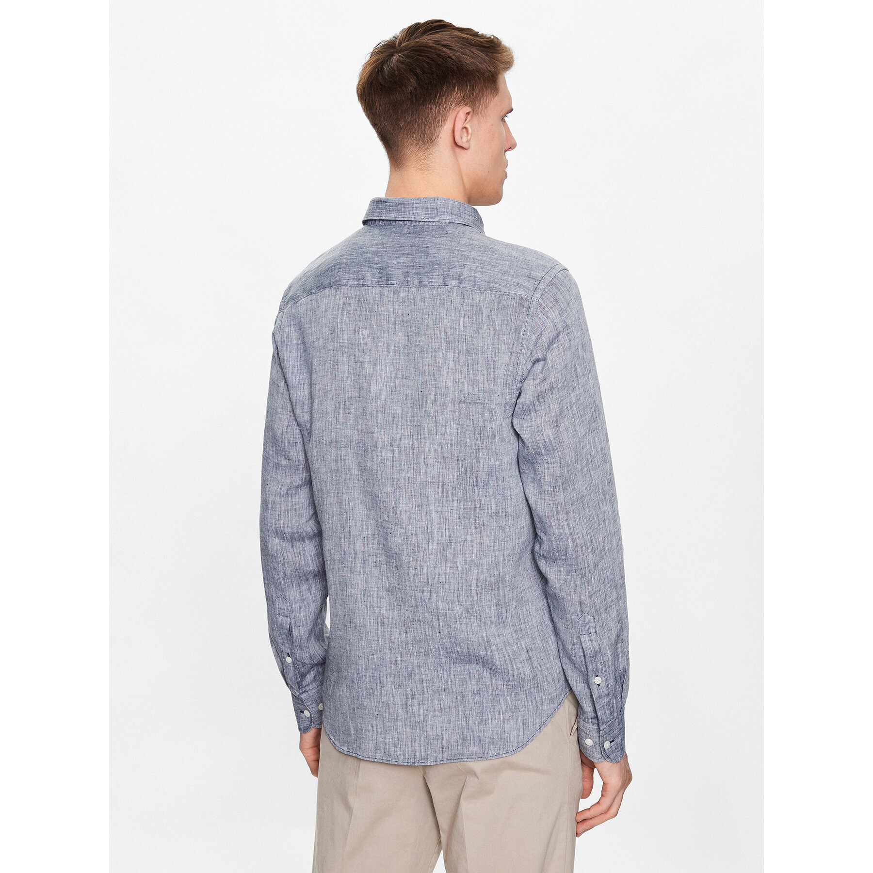 J.Lindeberg Риза FMST08290 Сив Slim Fit - Pepit.bg