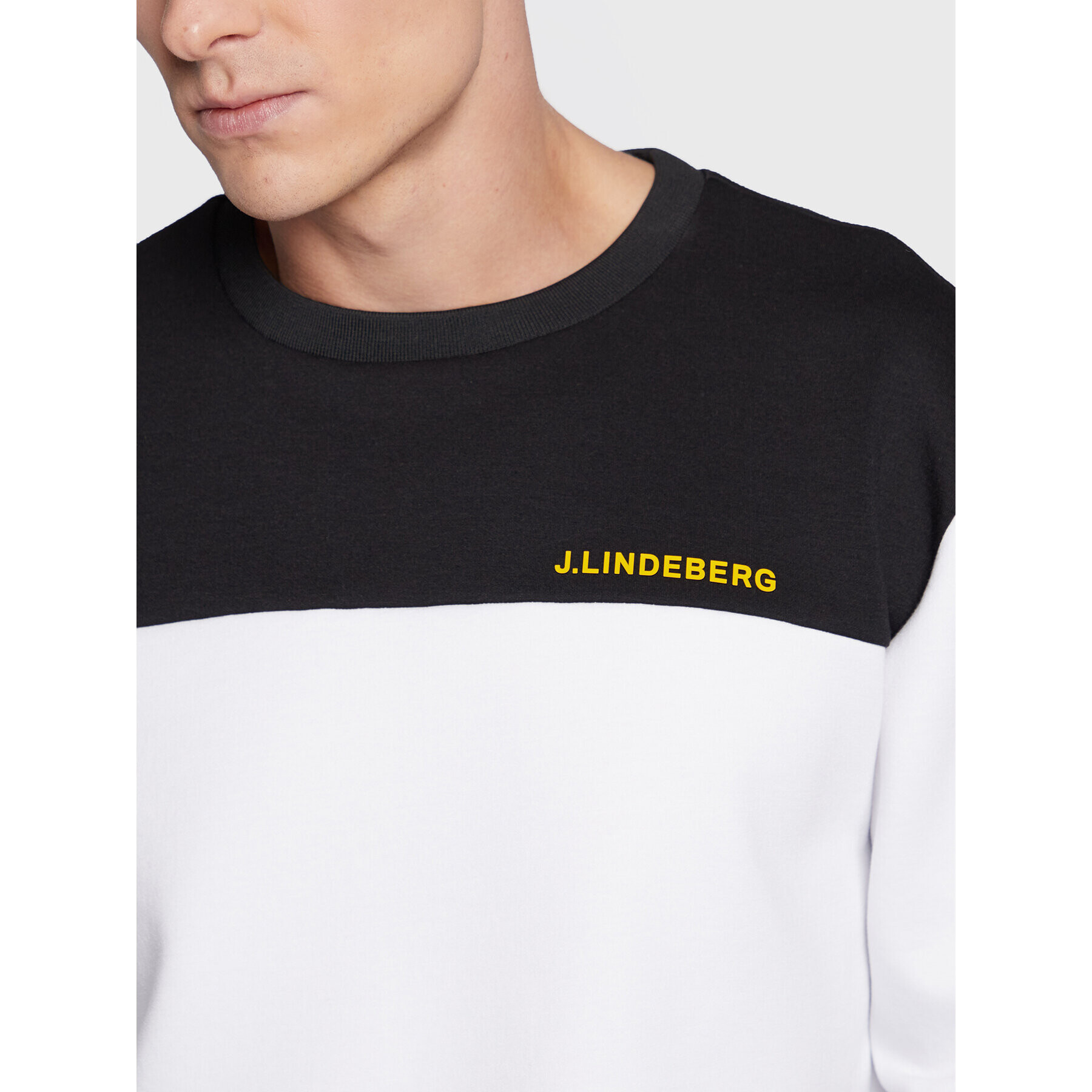 J.Lindeberg Суитшърт Jeff AMJS06730 Бял Regular Fit - Pepit.bg