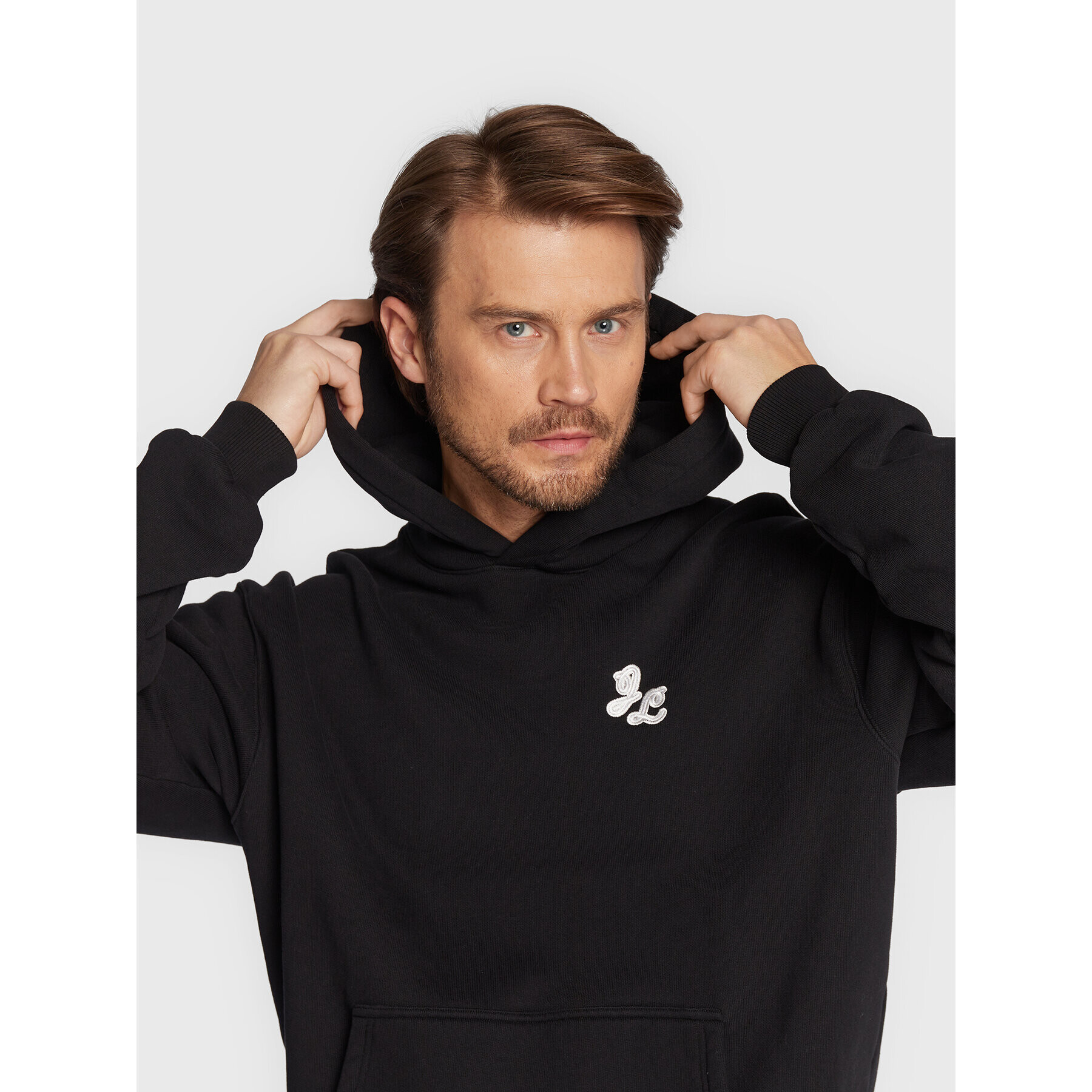 J.Lindeberg Суитшърт Karson FMJS07376 Черен Relaxed Fit - Pepit.bg