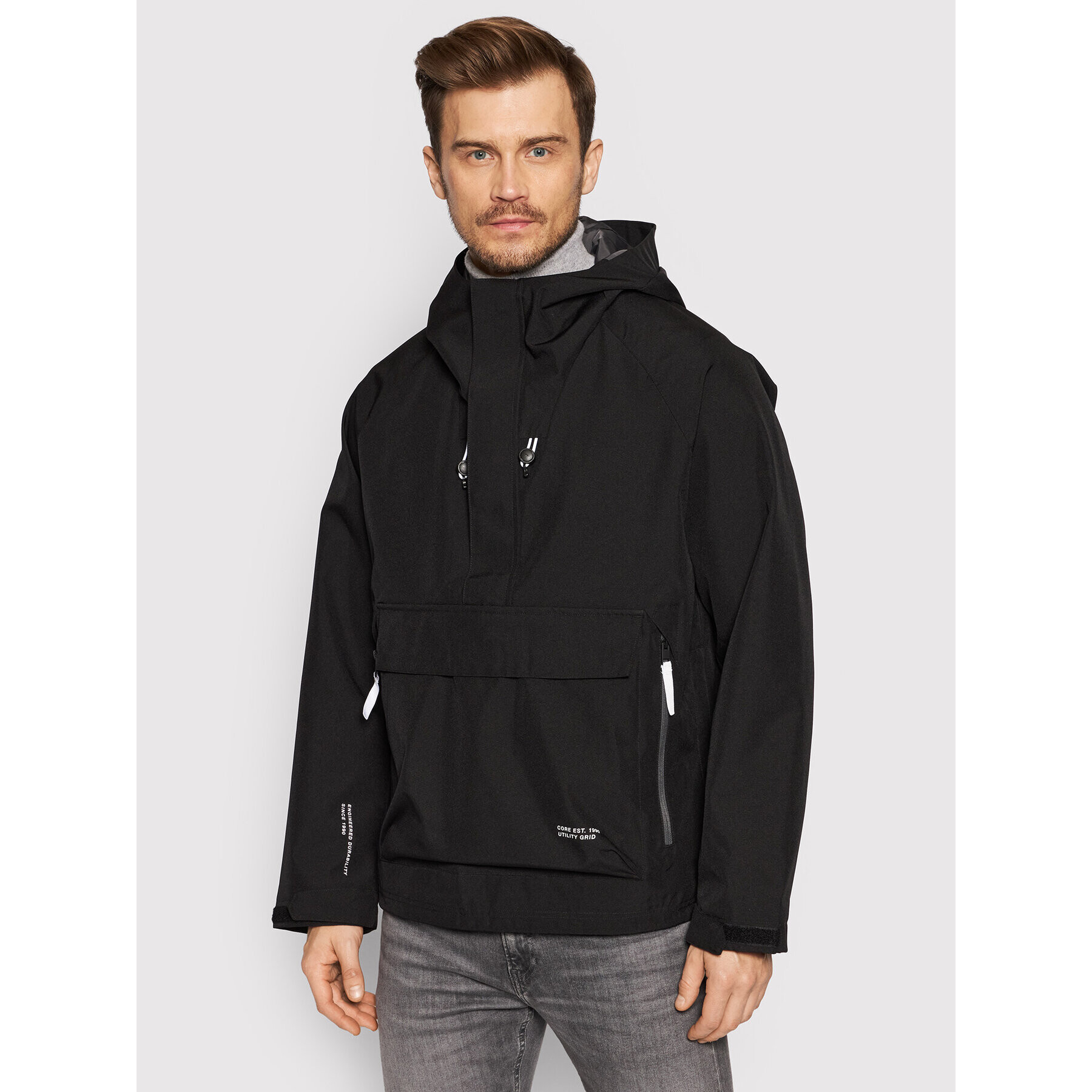 Jack&Jones Анорак Luka 12193592 Черен Regular Fit - Pepit.bg