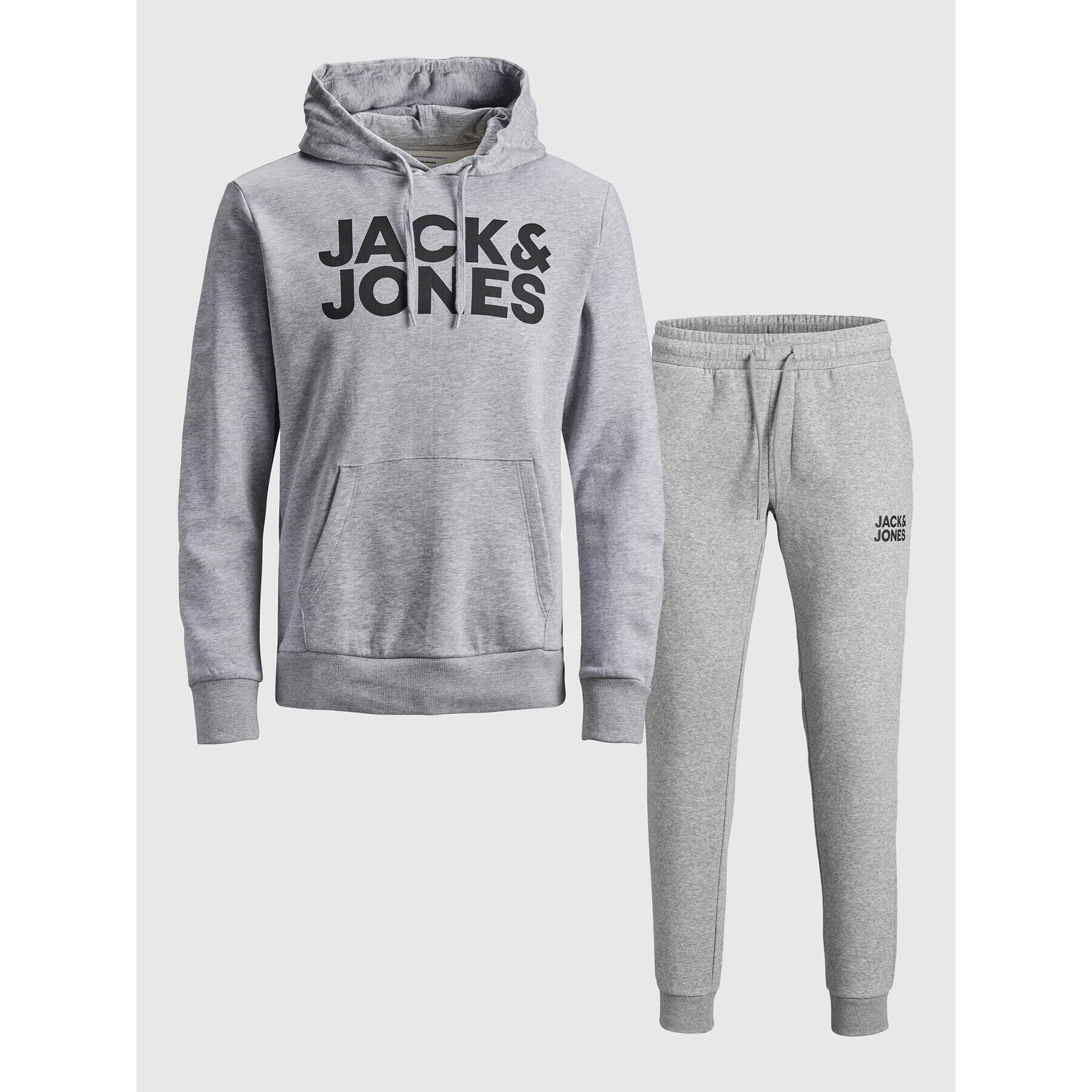 Jack&Jones Анцуг Corp Logo 12220976 Сив Regular Fit - Pepit.bg