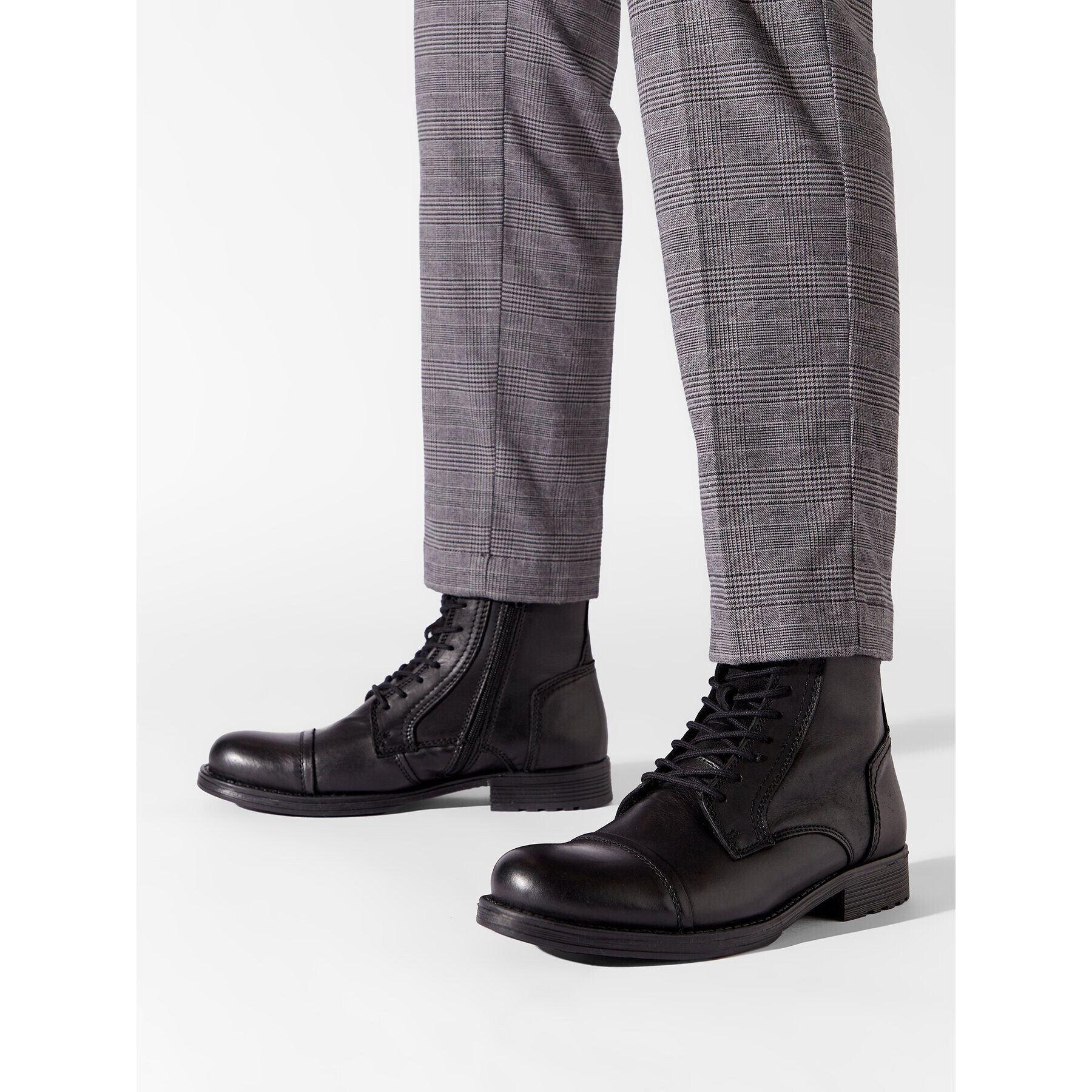 Jack&Jones Ботуши Jfwrussel 12164232 Черен - Pepit.bg