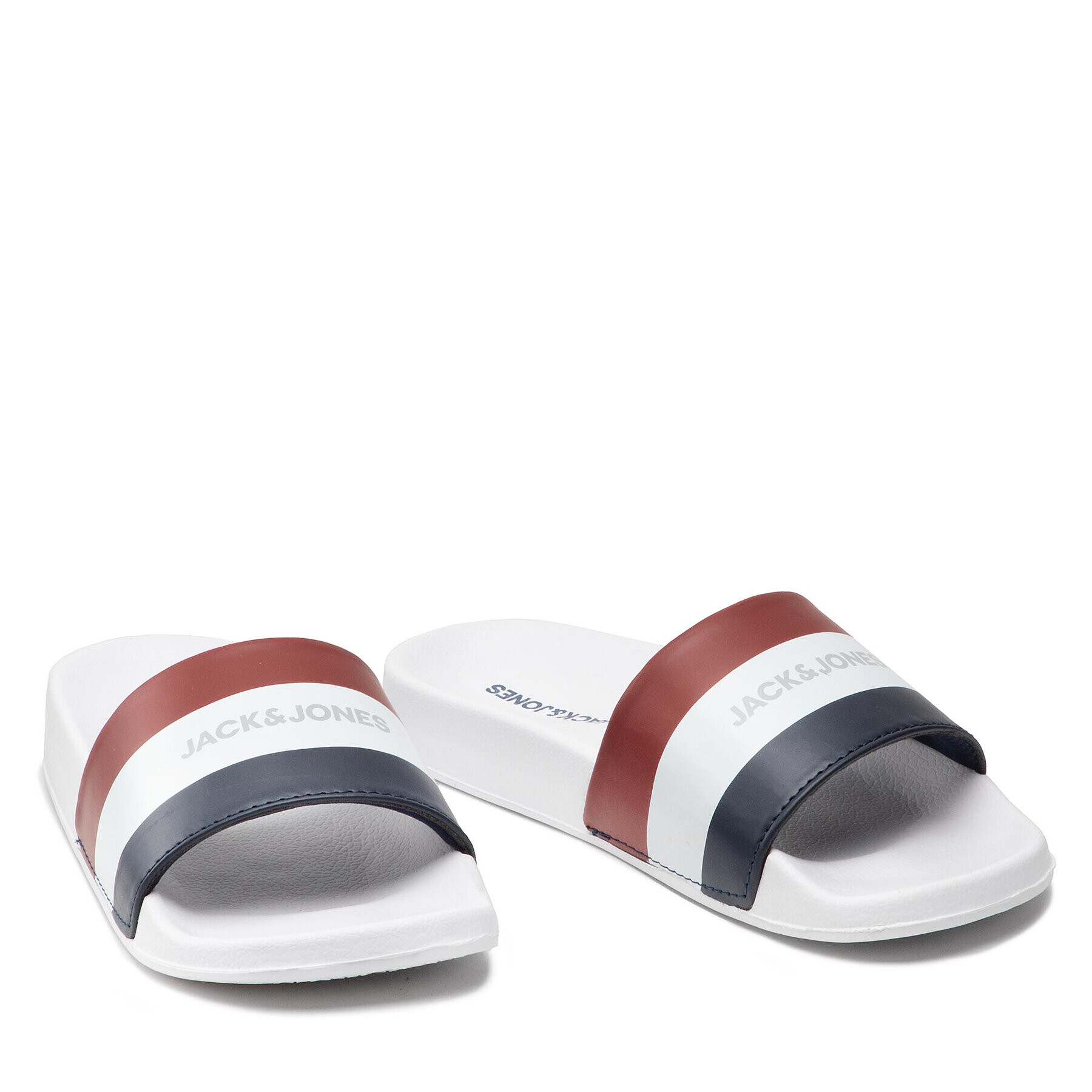 Jack&Jones Чехли Jfwhugo Stripe Slider 12203981 Цветен - Pepit.bg
