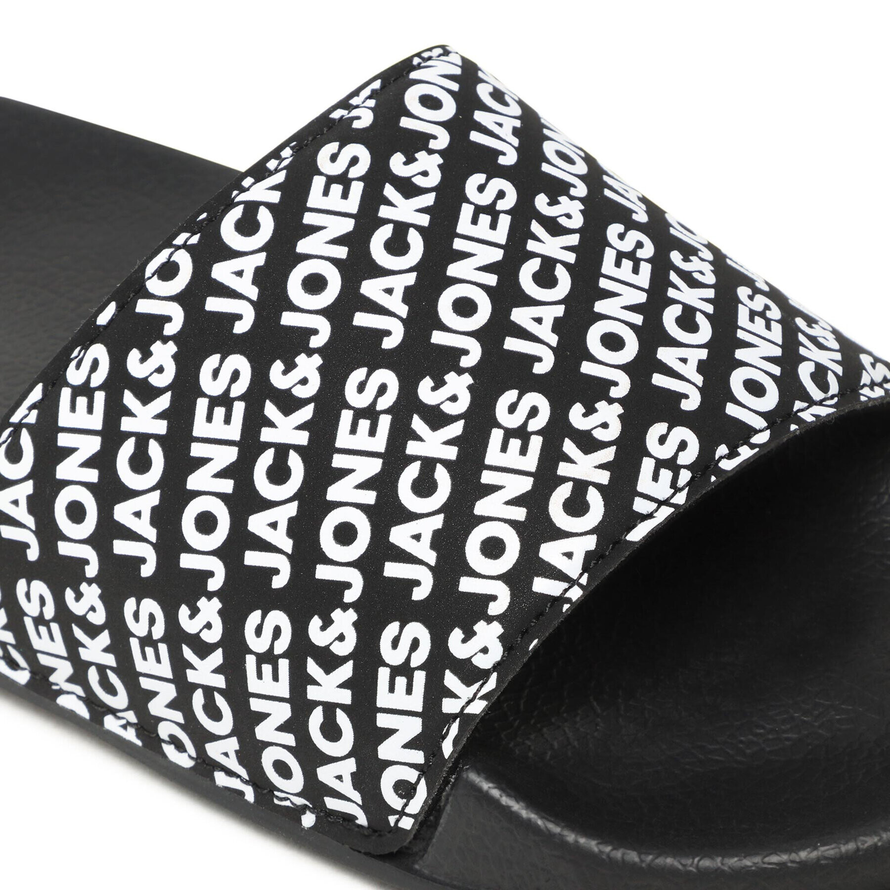 Jack&Jones Чехли Jfwlarry Slider Aop Logo 12191177 Черен - Pepit.bg