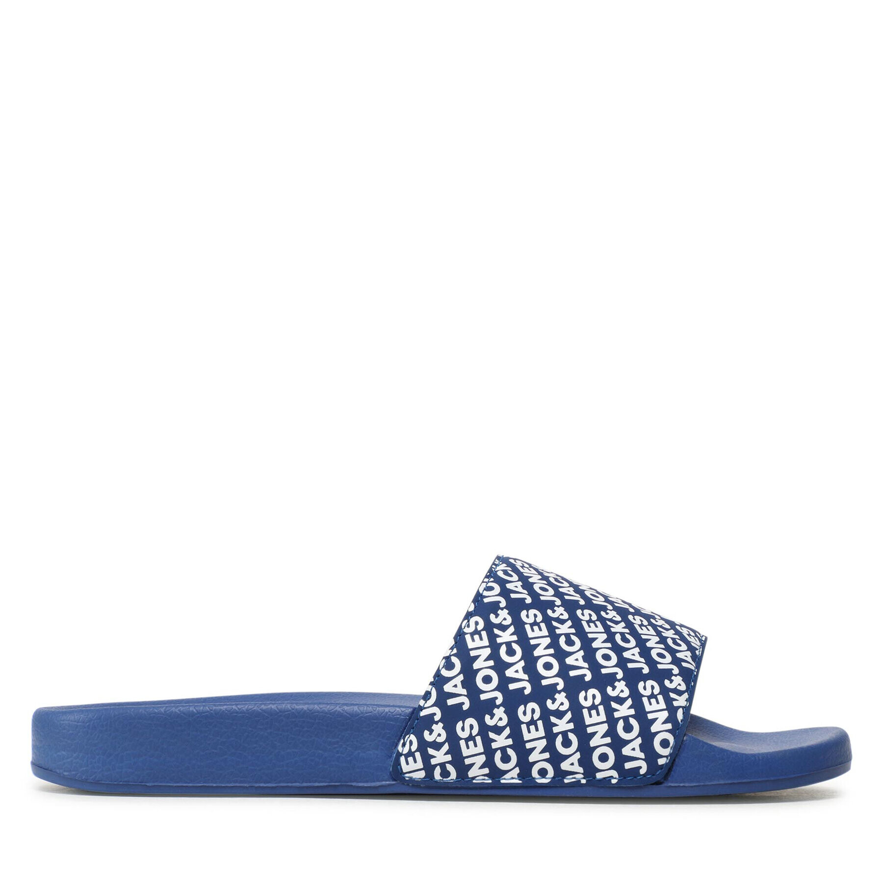 Jack&Jones Чехли Jfwlarry Slider Aop Logo 12191177 Син - Pepit.bg
