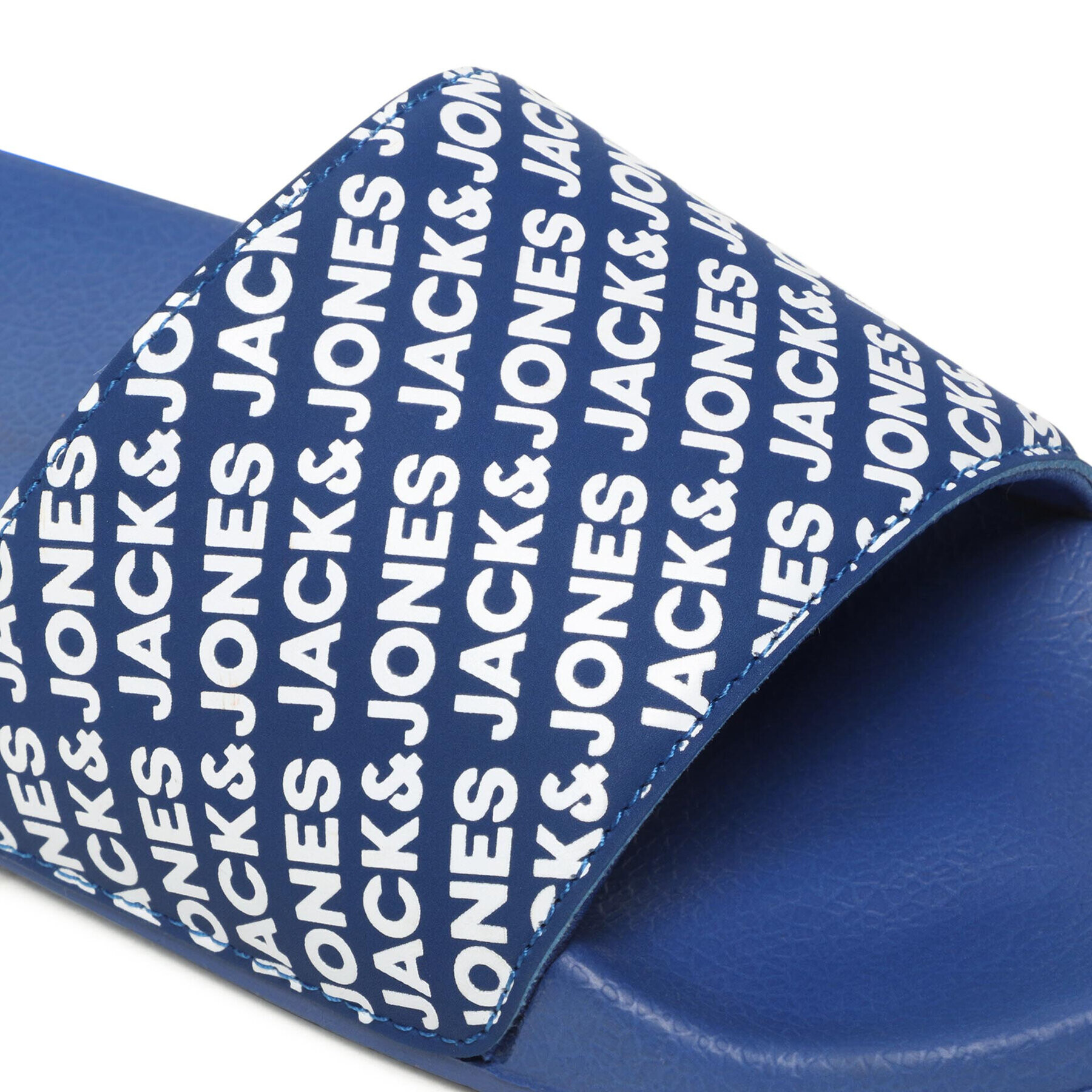 Jack&Jones Чехли Jfwlarry Slider Aop Logo 12191177 Син - Pepit.bg