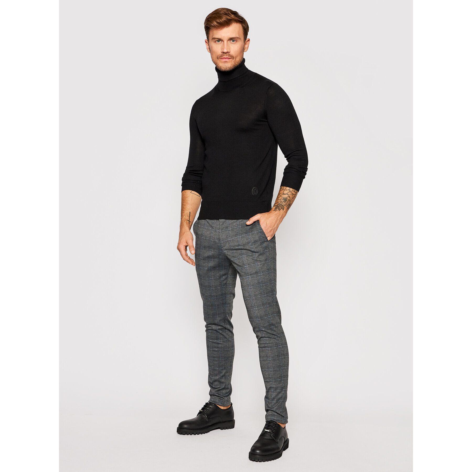 Jack&Jones Чино панталони Marco 12174986 Сив Slim Fit - Pepit.bg