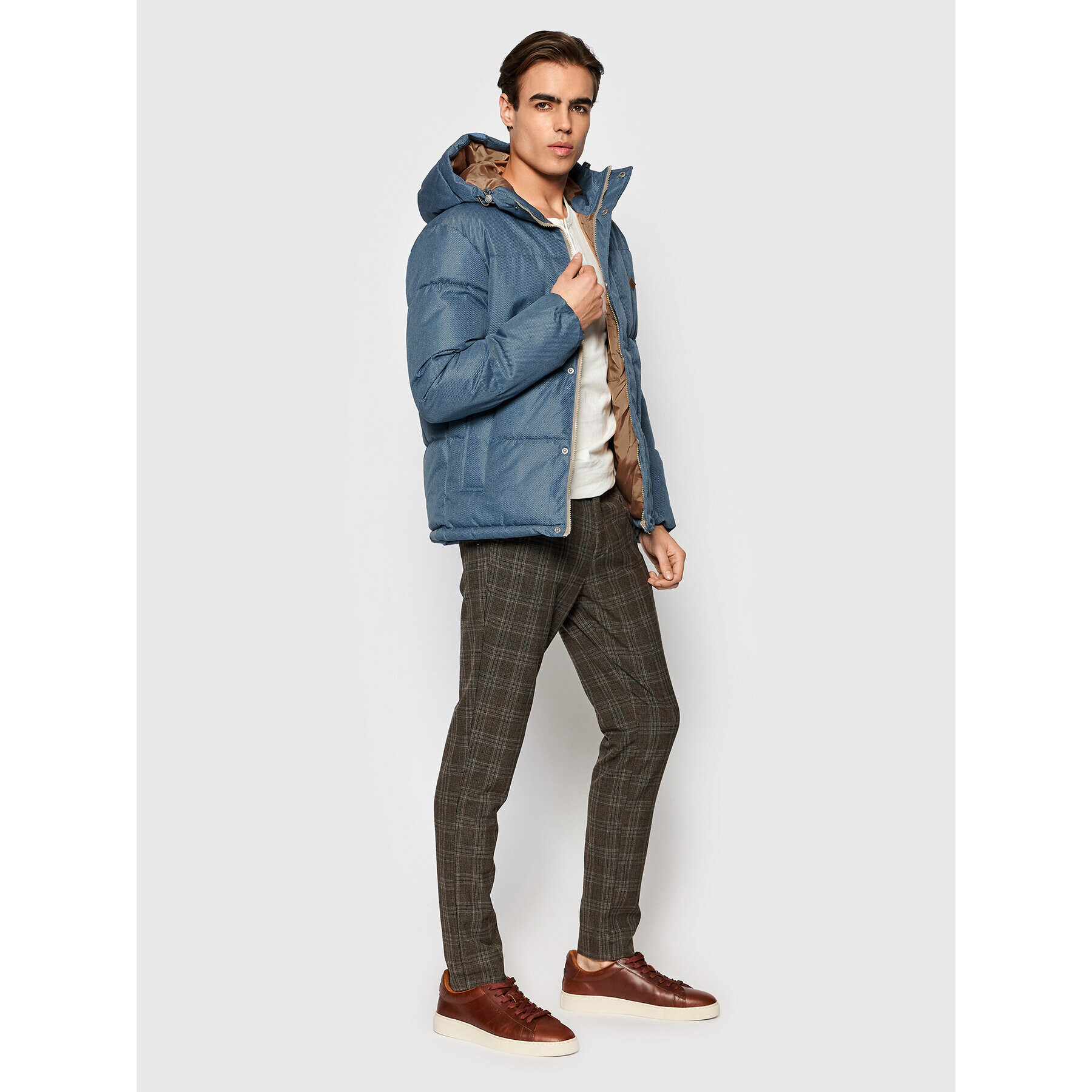 Jack&Jones Чино панталони Marco 12197041 Кафяв Slim Fit - Pepit.bg