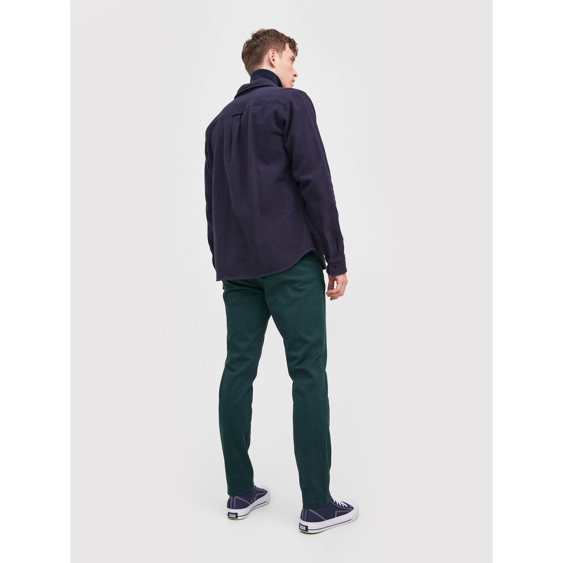 Jack&Jones Чино панталони Marco 12212137 Зелен Slim Fit - Pepit.bg