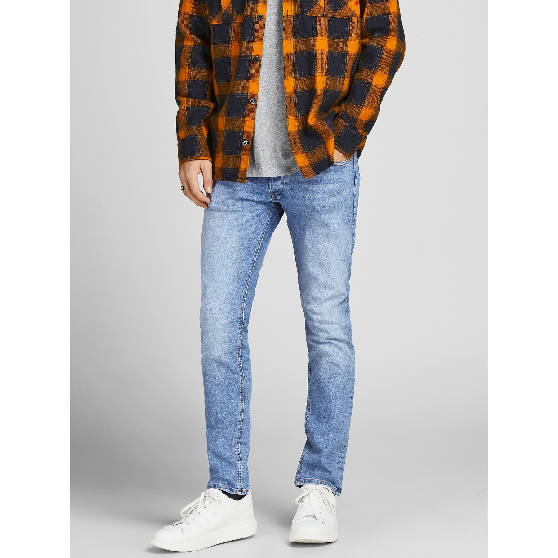 Jack&Jones Дънки Glenn 12203510 Син Slim Fit - Pepit.bg