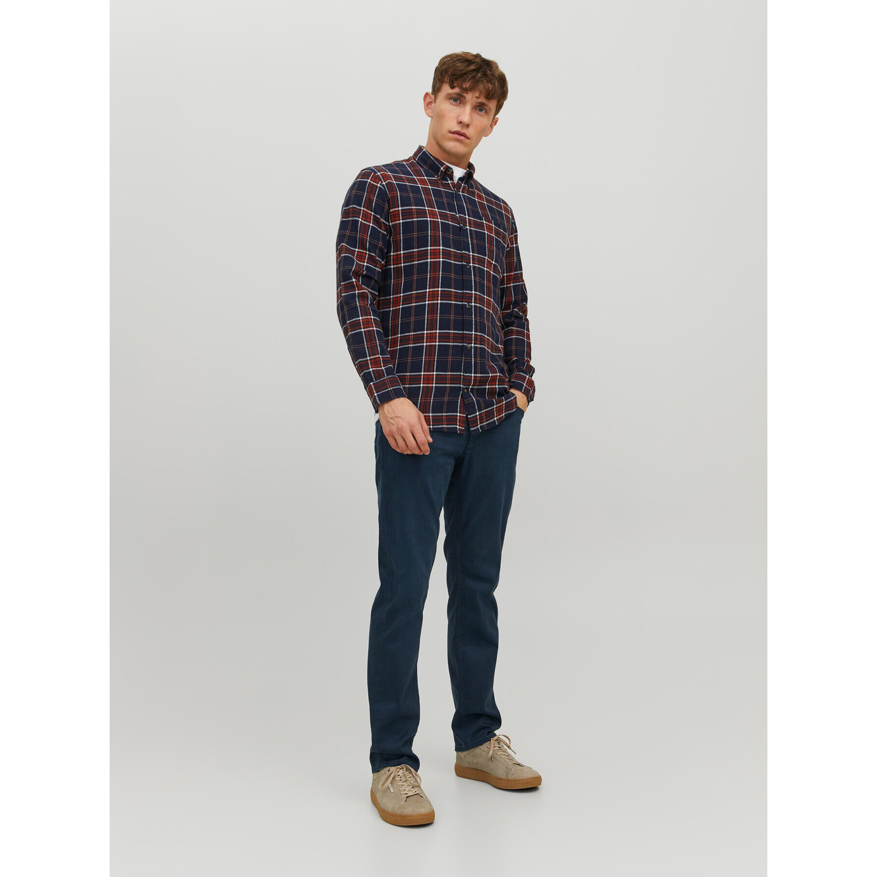 Jack&Jones Дънки Clark 12229853 Тъмносин Relaxed Fit - Pepit.bg