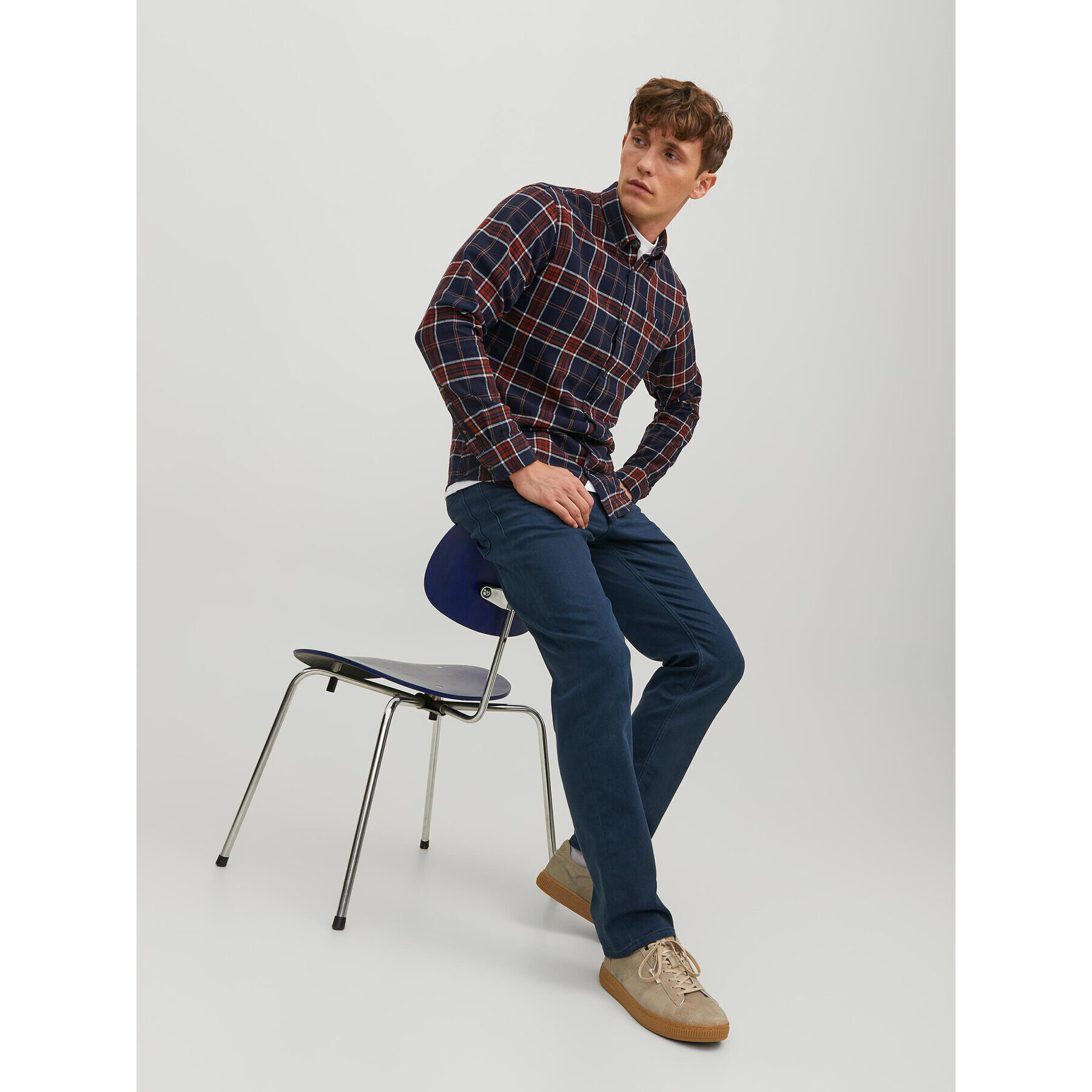 Jack&Jones Дънки Clark 12229853 Тъмносин Relaxed Fit - Pepit.bg