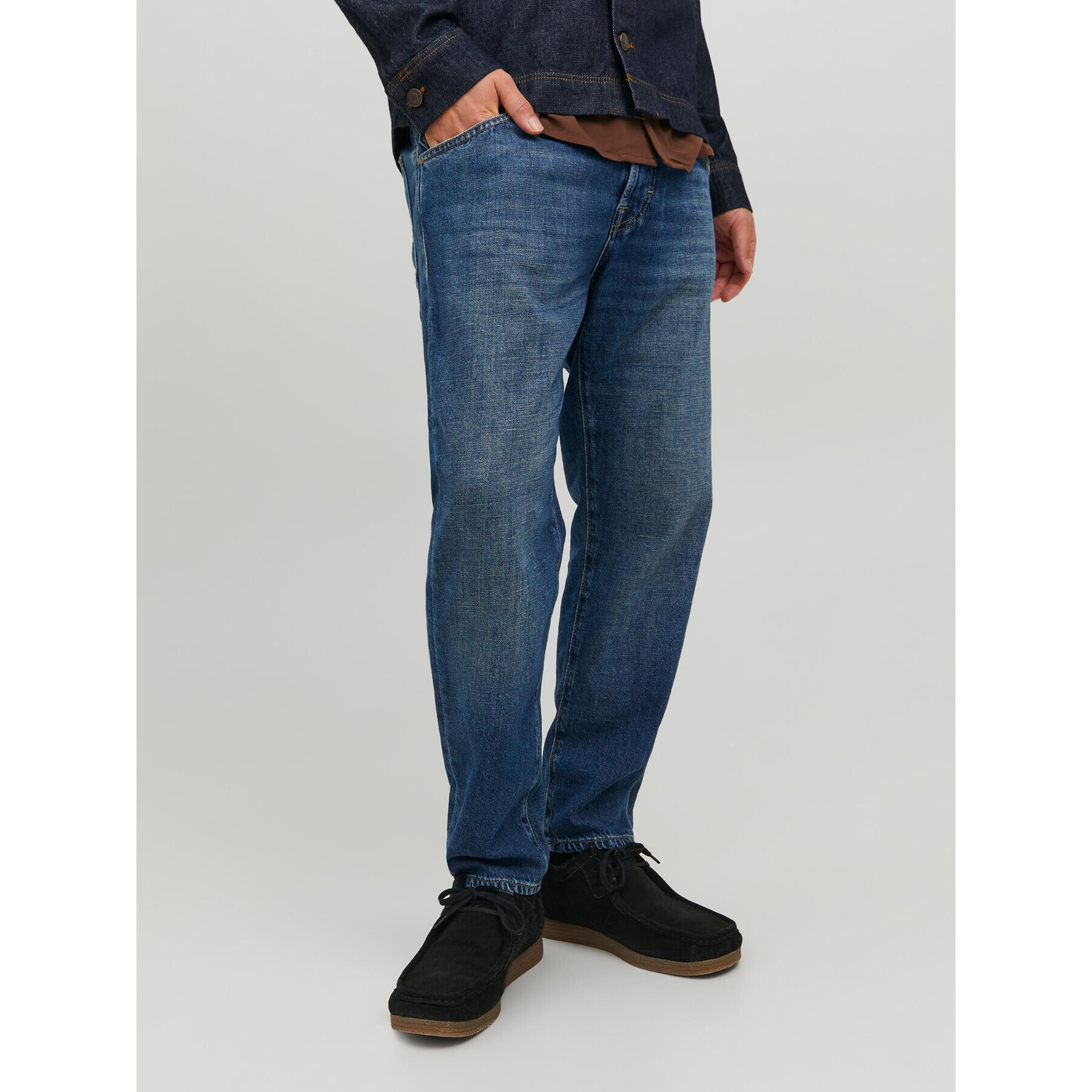 Jack&Jones Дънки Frank 12229858 Тъмносин Relaxed Fit - Pepit.bg