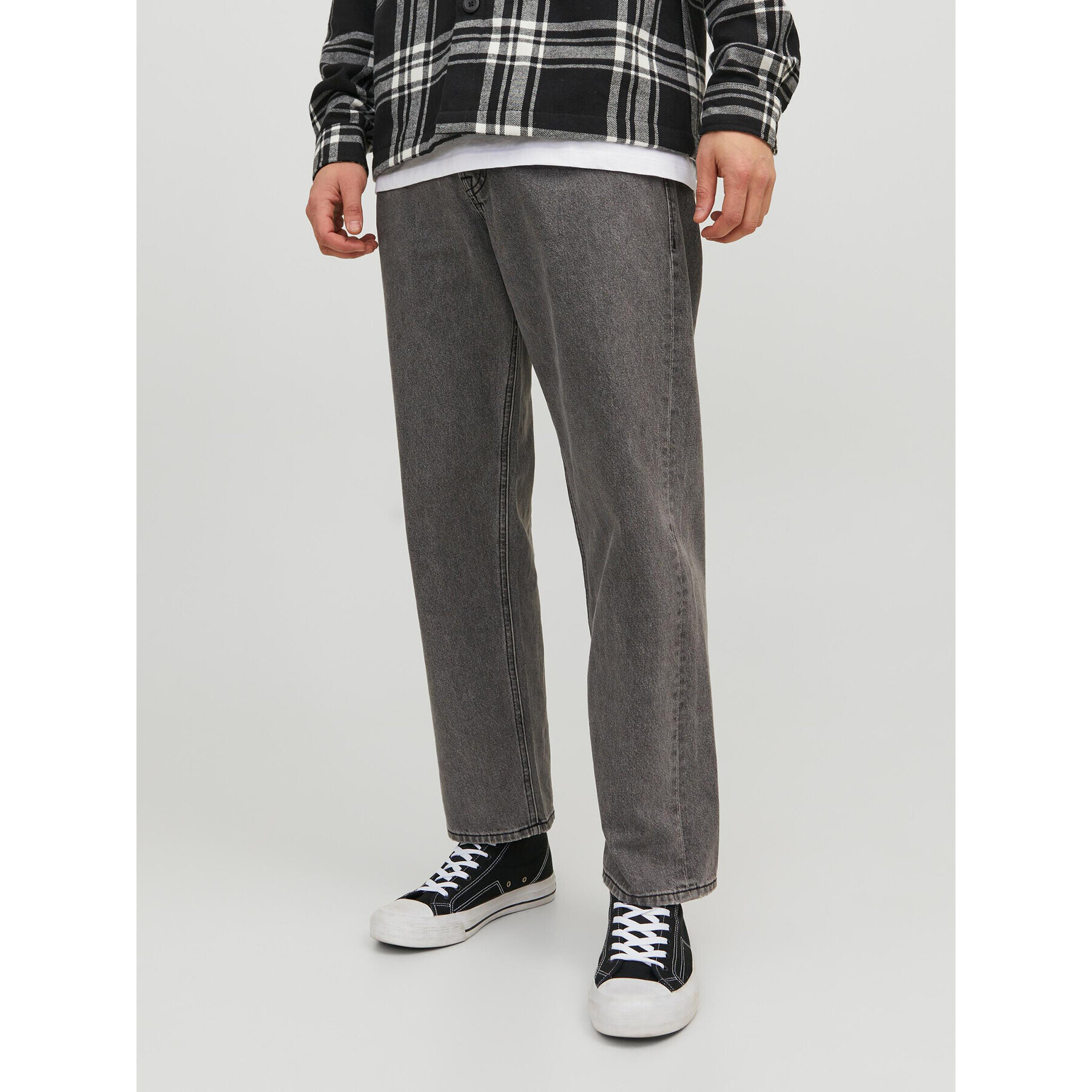 Jack&Jones Дънки 12237645 Сив Loose Fit - Pepit.bg