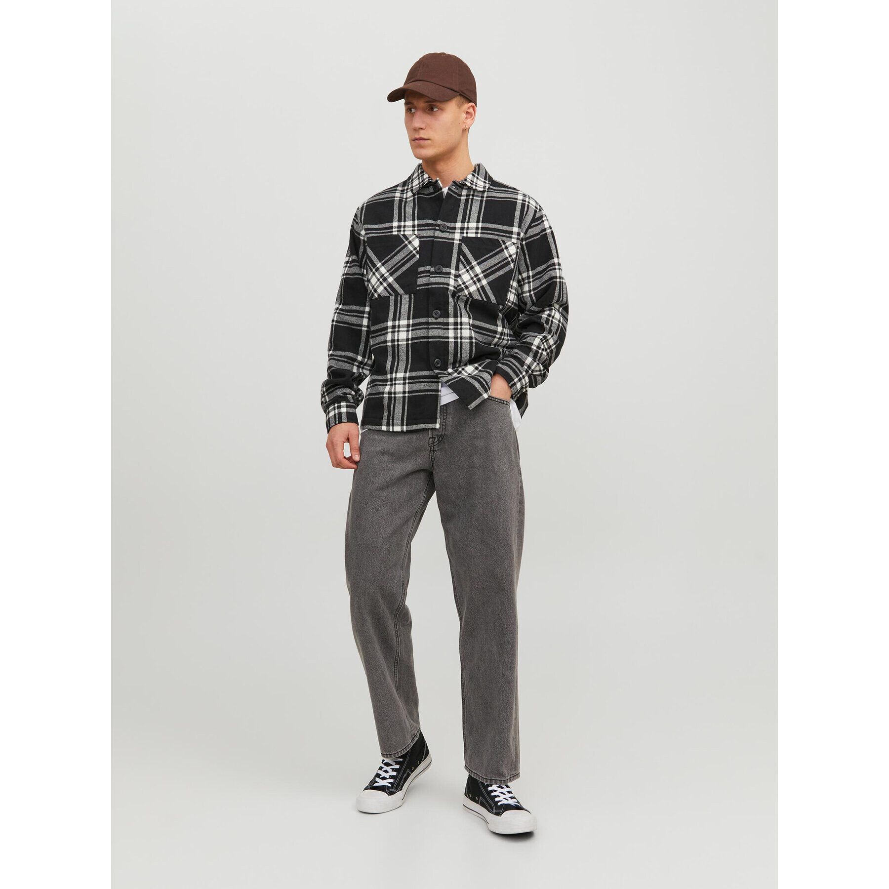 Jack&Jones Дънки 12237645 Сив Loose Fit - Pepit.bg