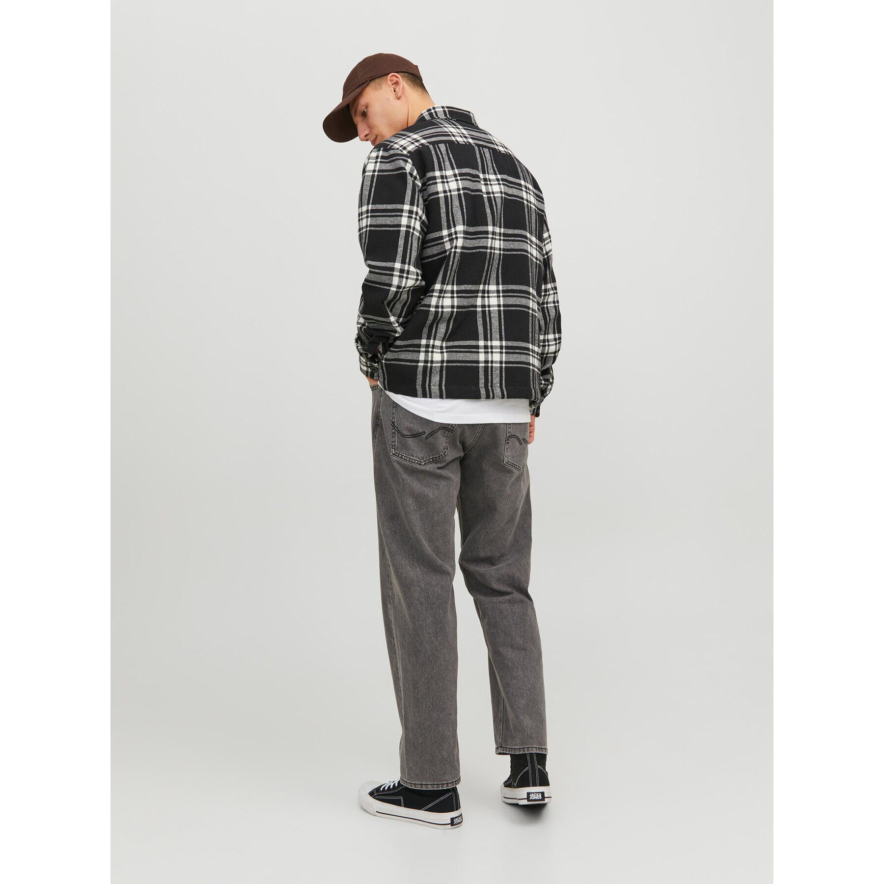 Jack&Jones Дънки 12237645 Сив Loose Fit - Pepit.bg