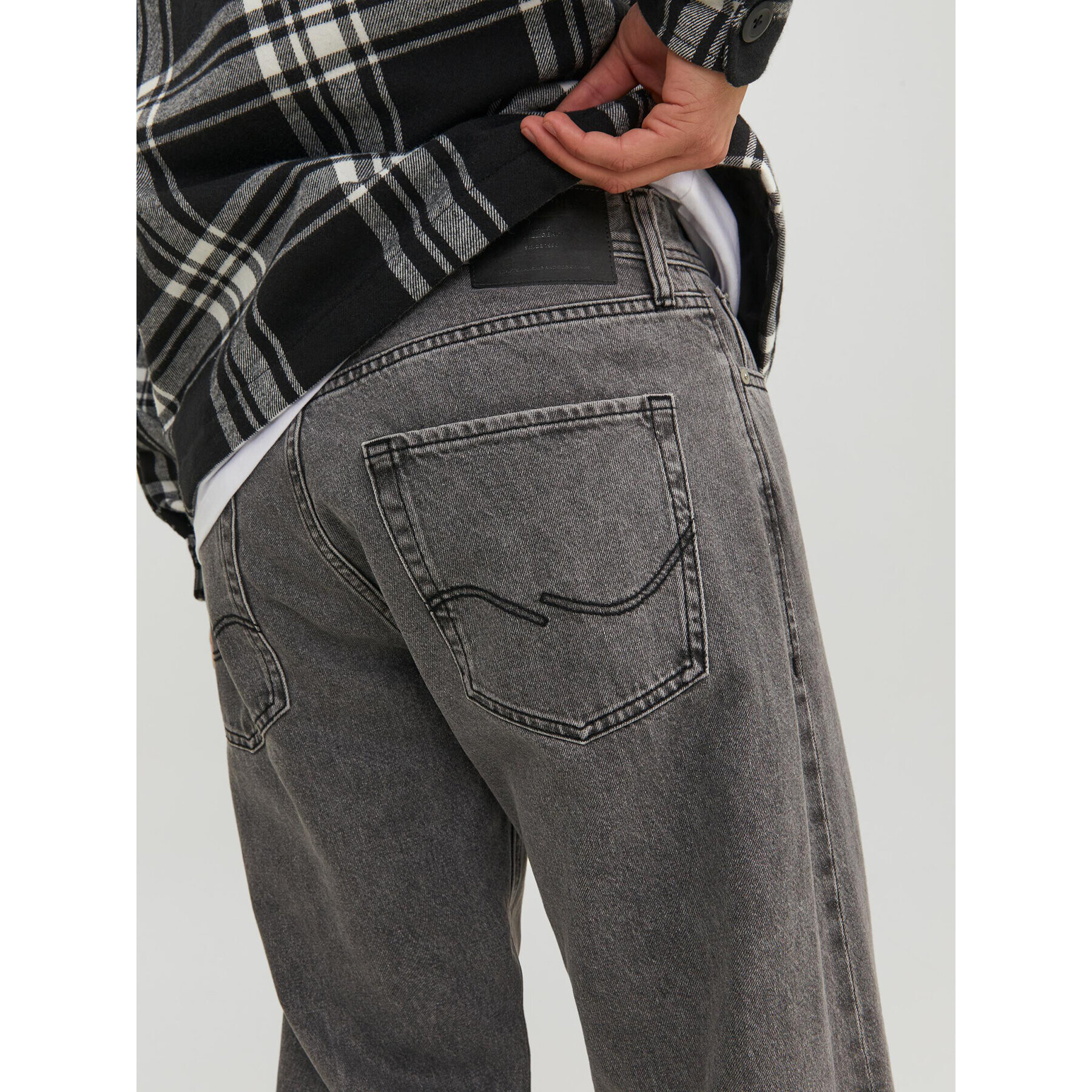 Jack&Jones Дънки 12237645 Сив Loose Fit - Pepit.bg