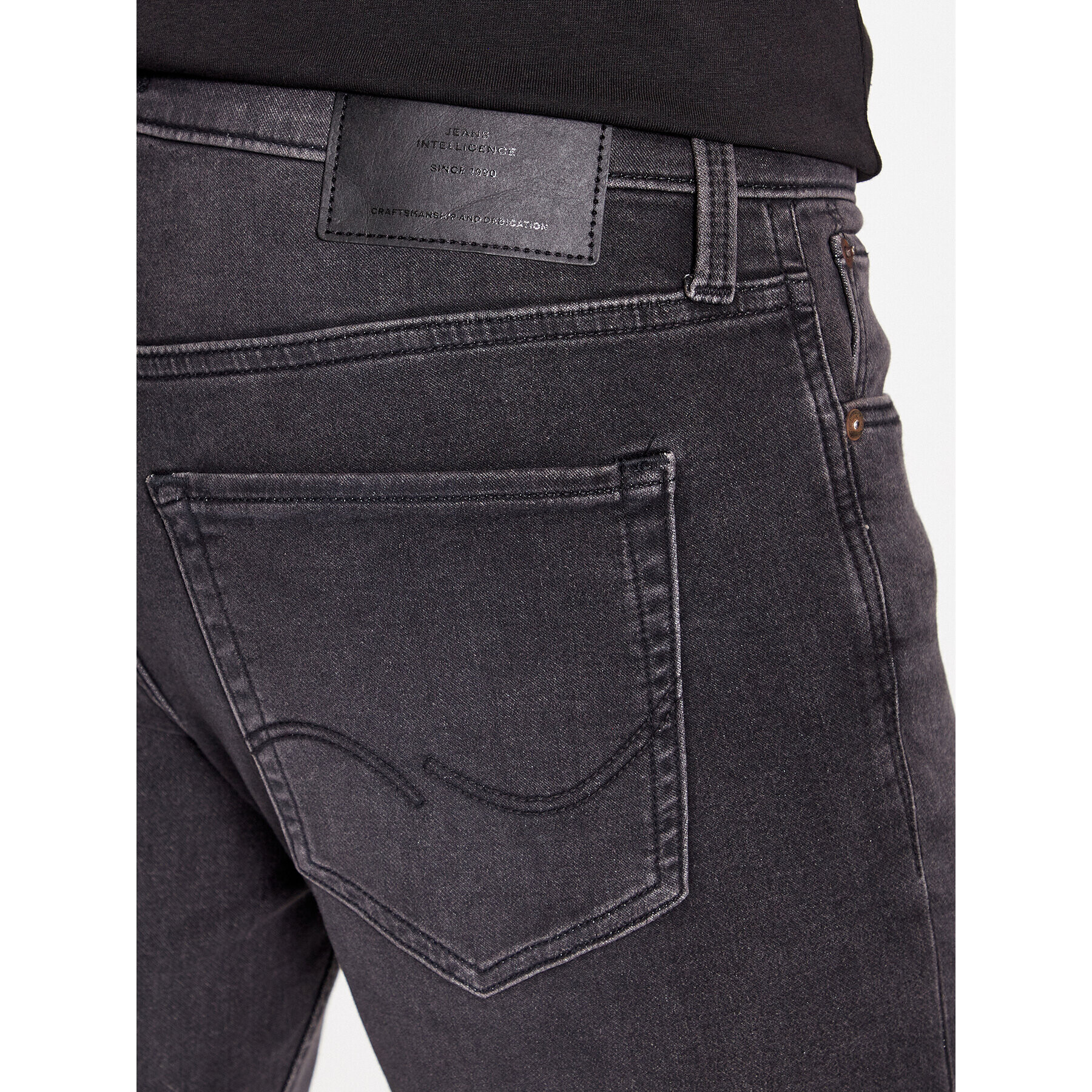 Jack&Jones Дънки 12243814 Черен Slim Fit - Pepit.bg