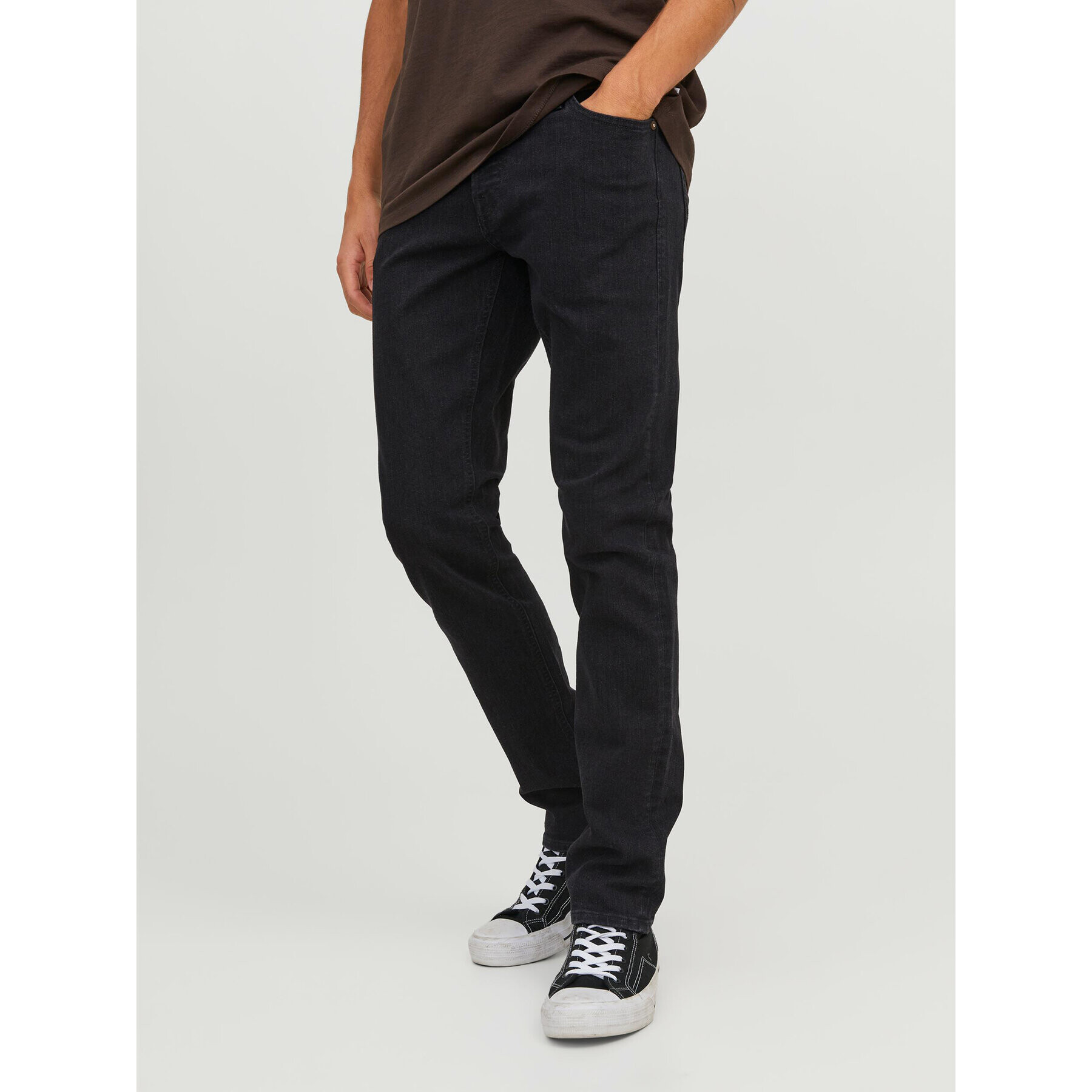 Jack&Jones Дънки 12246949 Черен Slim Fit - Pepit.bg