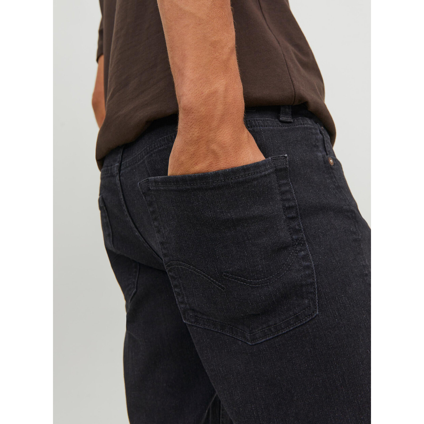 Jack&Jones Дънки 12246949 Черен Slim Fit - Pepit.bg