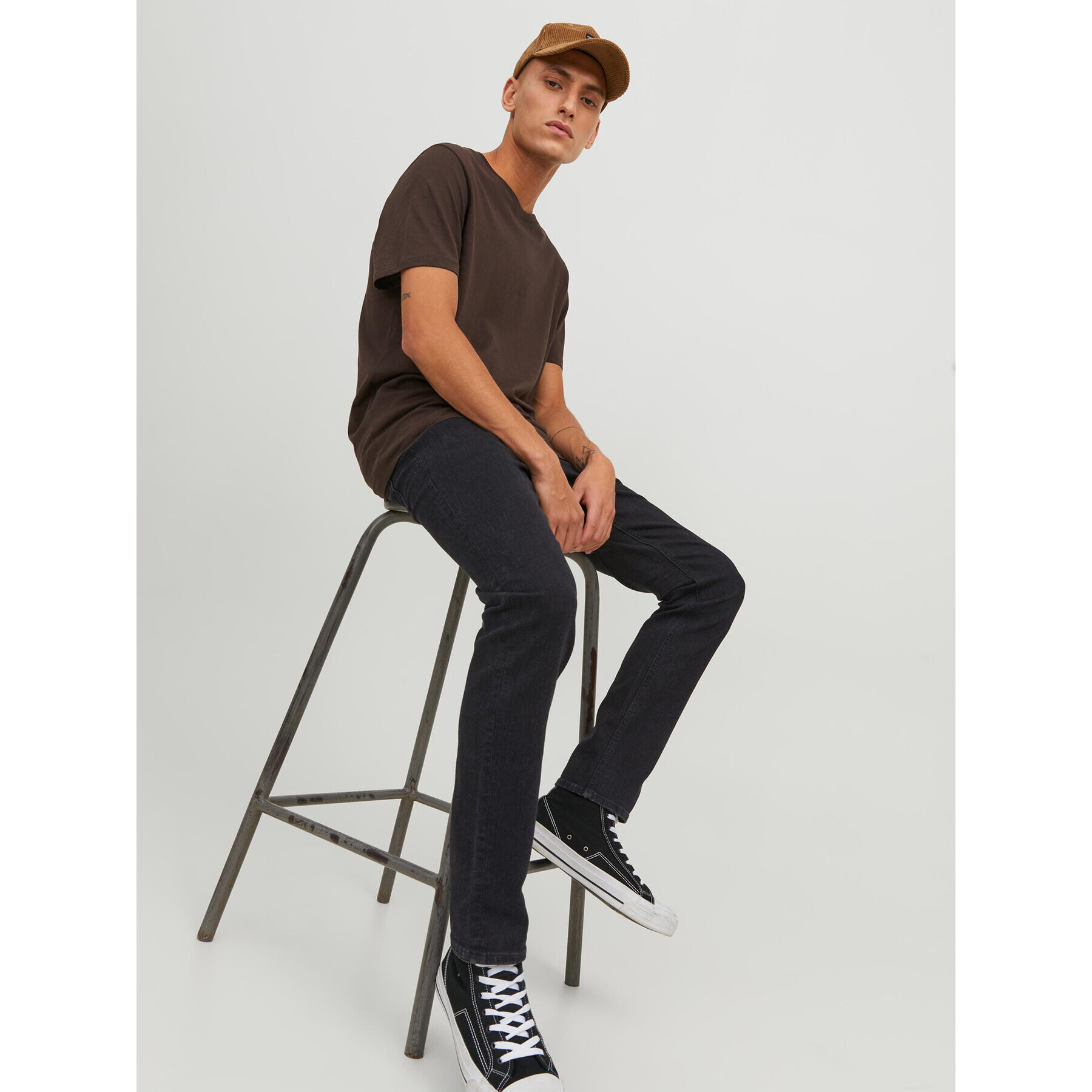 Jack&Jones Дънки 12246949 Черен Slim Fit - Pepit.bg