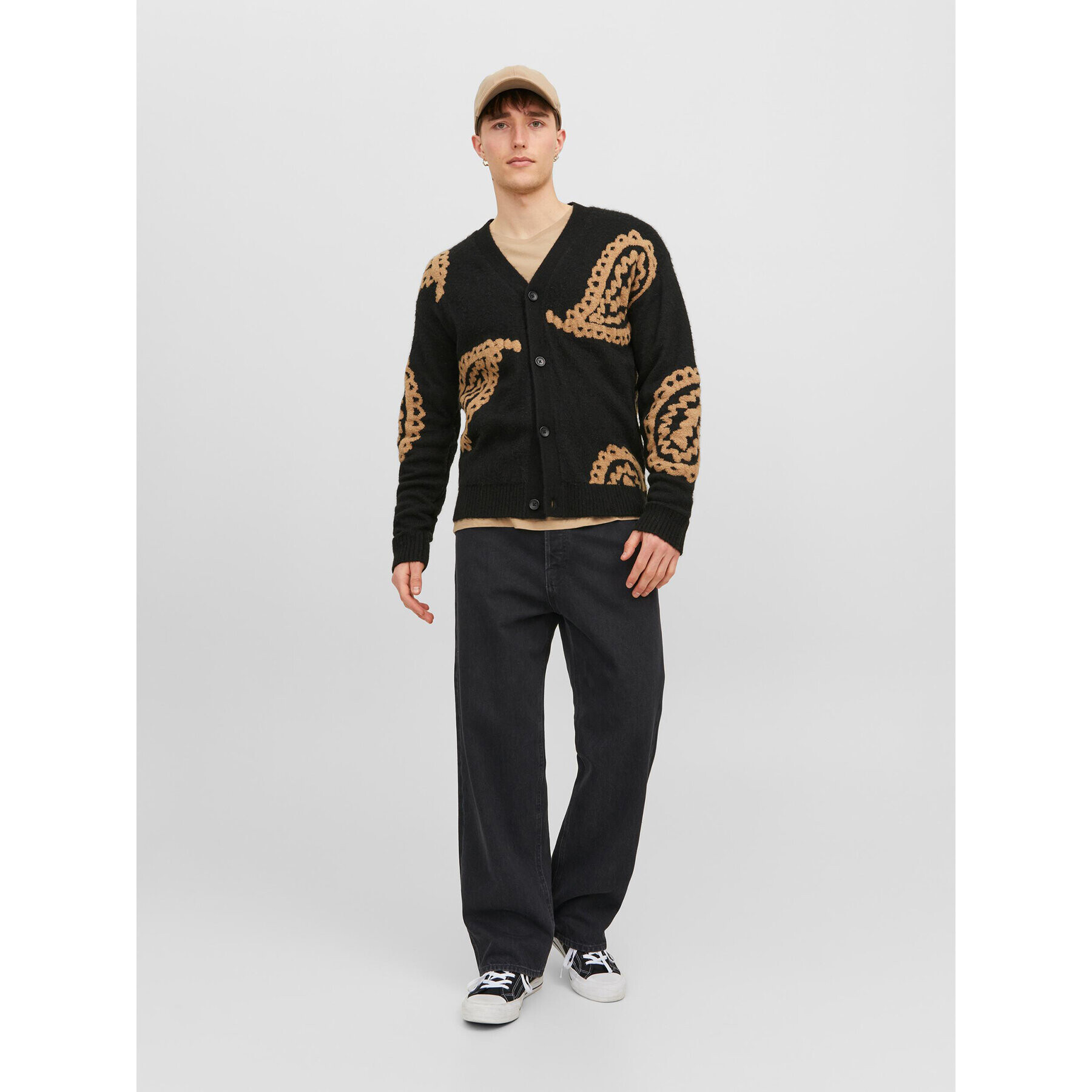 Jack&Jones Дънки Alex 12236089 Черен Baggy Fit - Pepit.bg