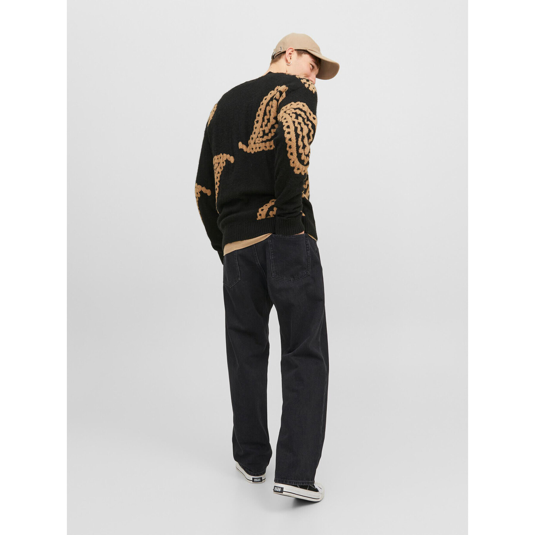 Jack&Jones Дънки Alex 12236089 Черен Baggy Fit - Pepit.bg
