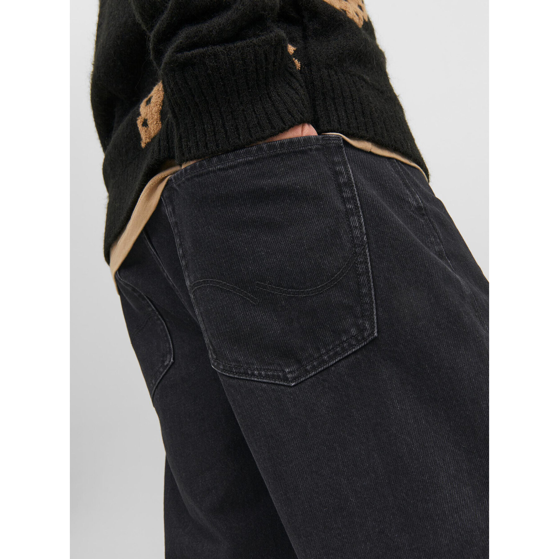 Jack&Jones Дънки Alex 12236089 Черен Baggy Fit - Pepit.bg