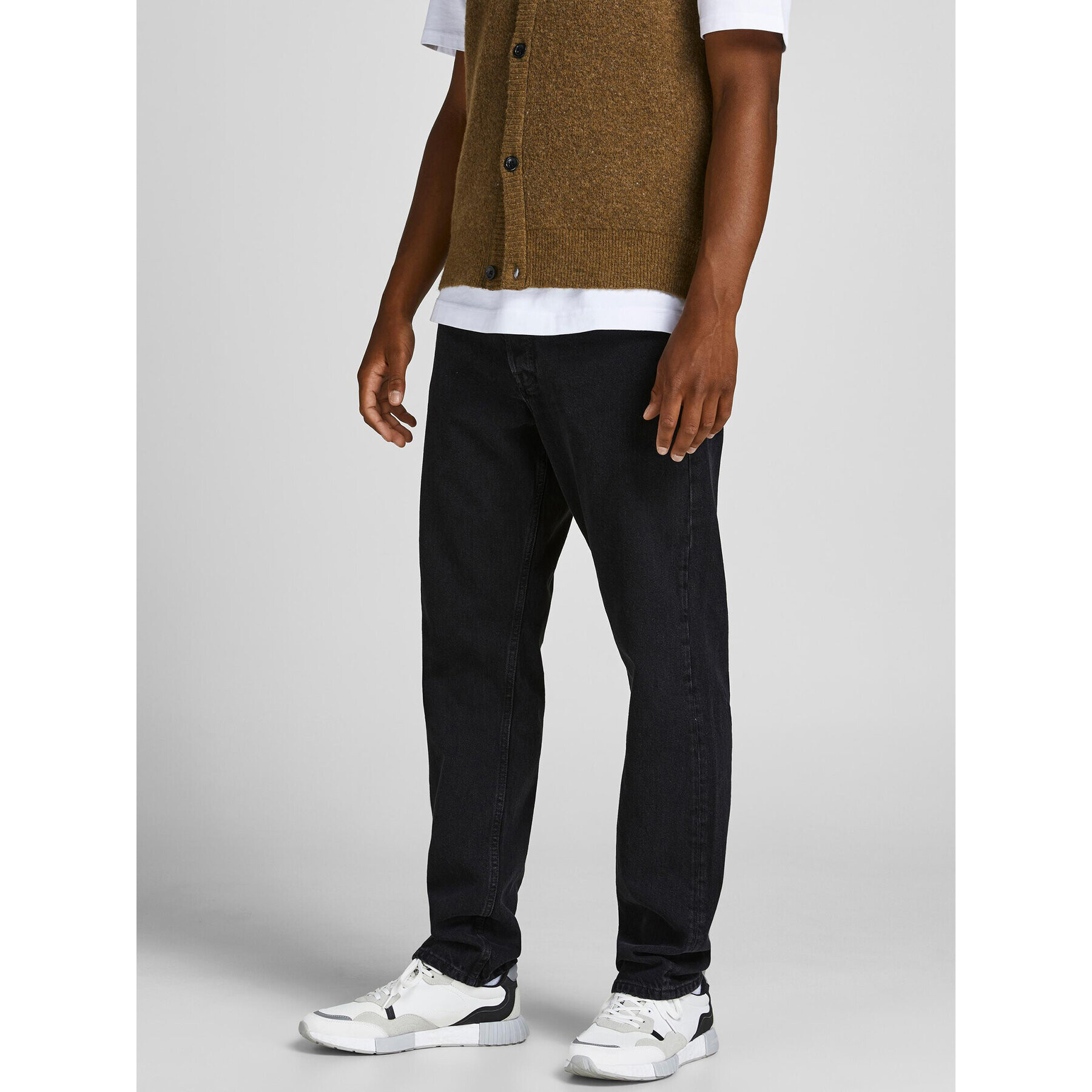 Jack&Jones Дънки Chris 12168656 Черен Relaxed Fit - Pepit.bg