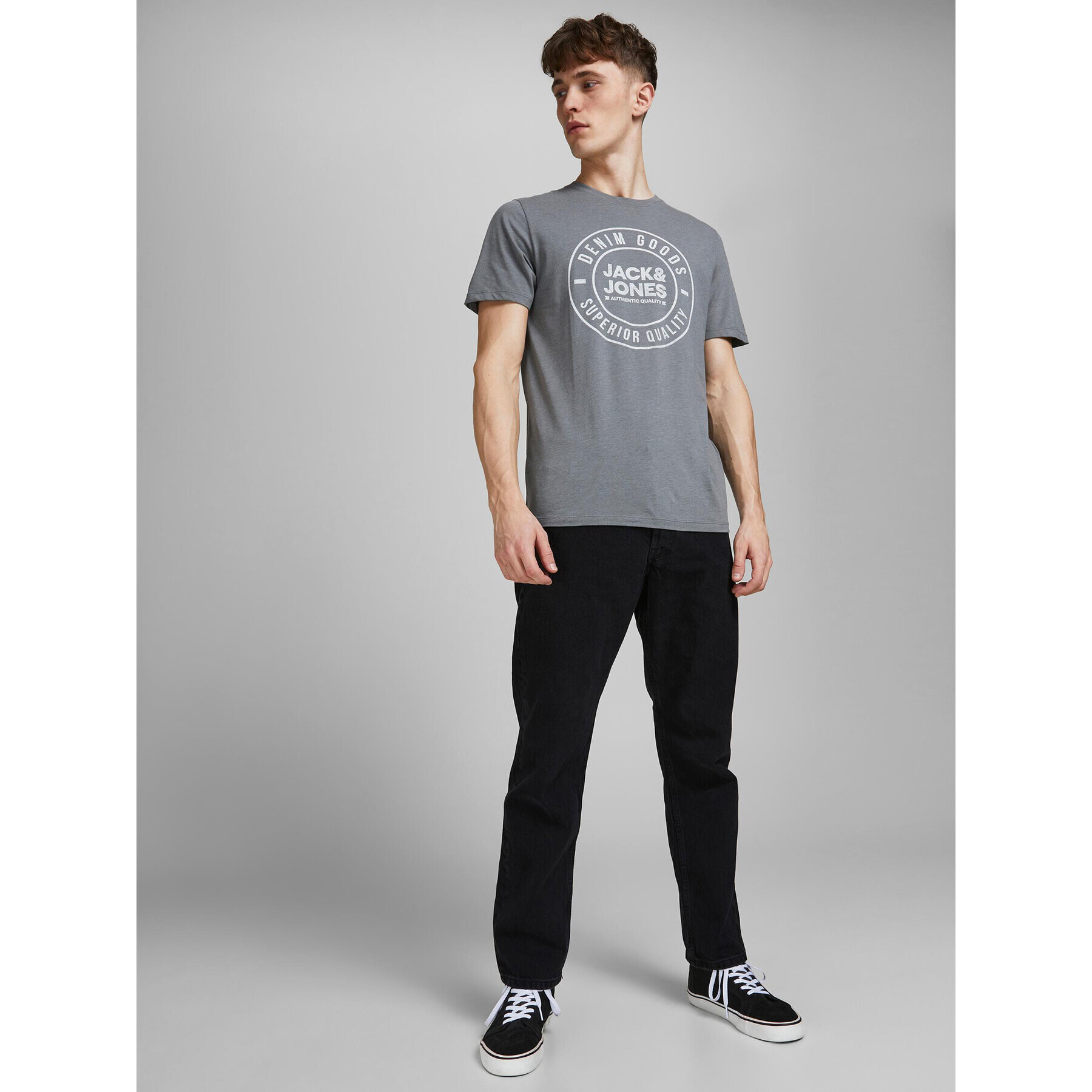 Jack&Jones Дънки Chris 12168656 Черен Relaxed Fit - Pepit.bg