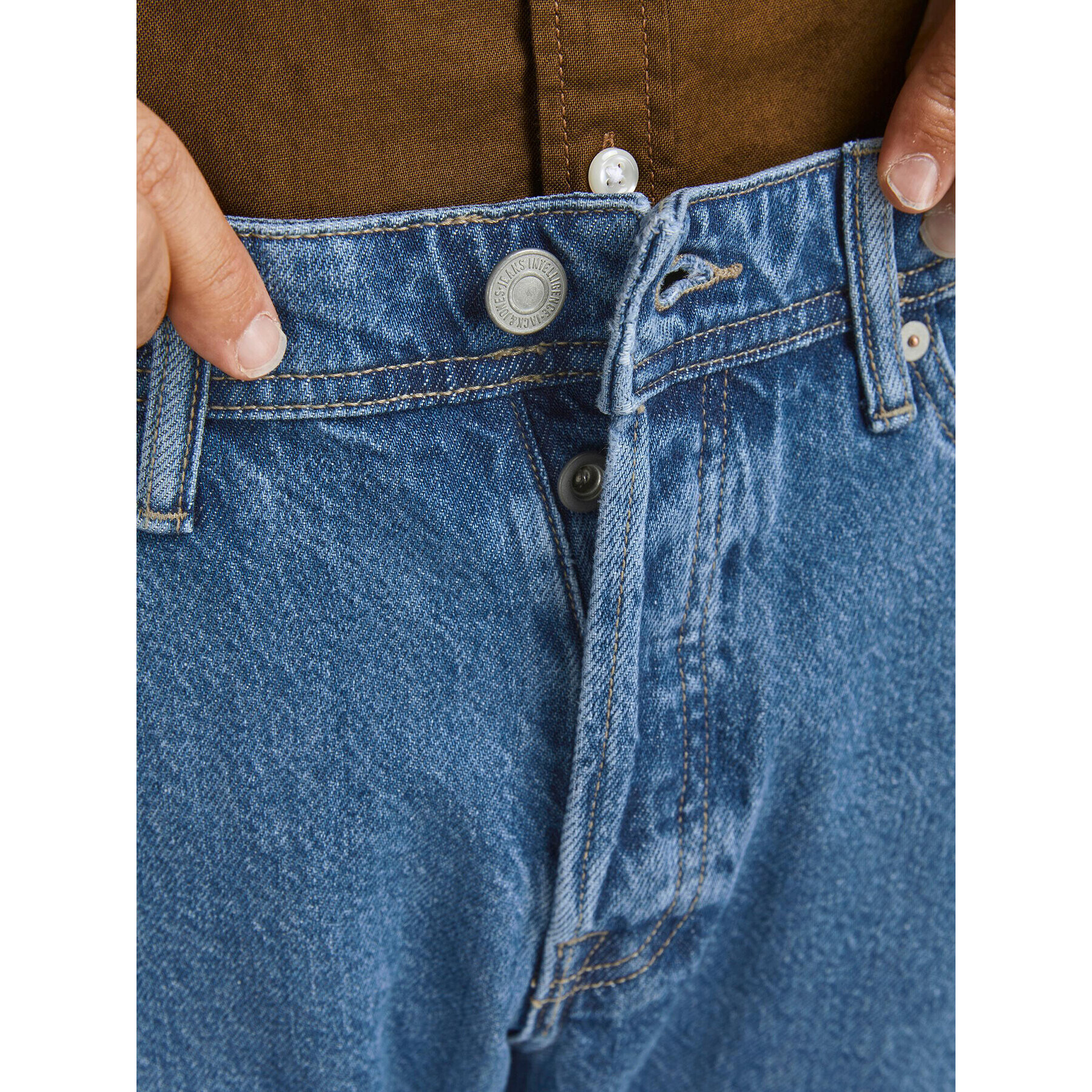 Jack&Jones Дънки Chris 12190937 Син Relaxed Fit - Pepit.bg
