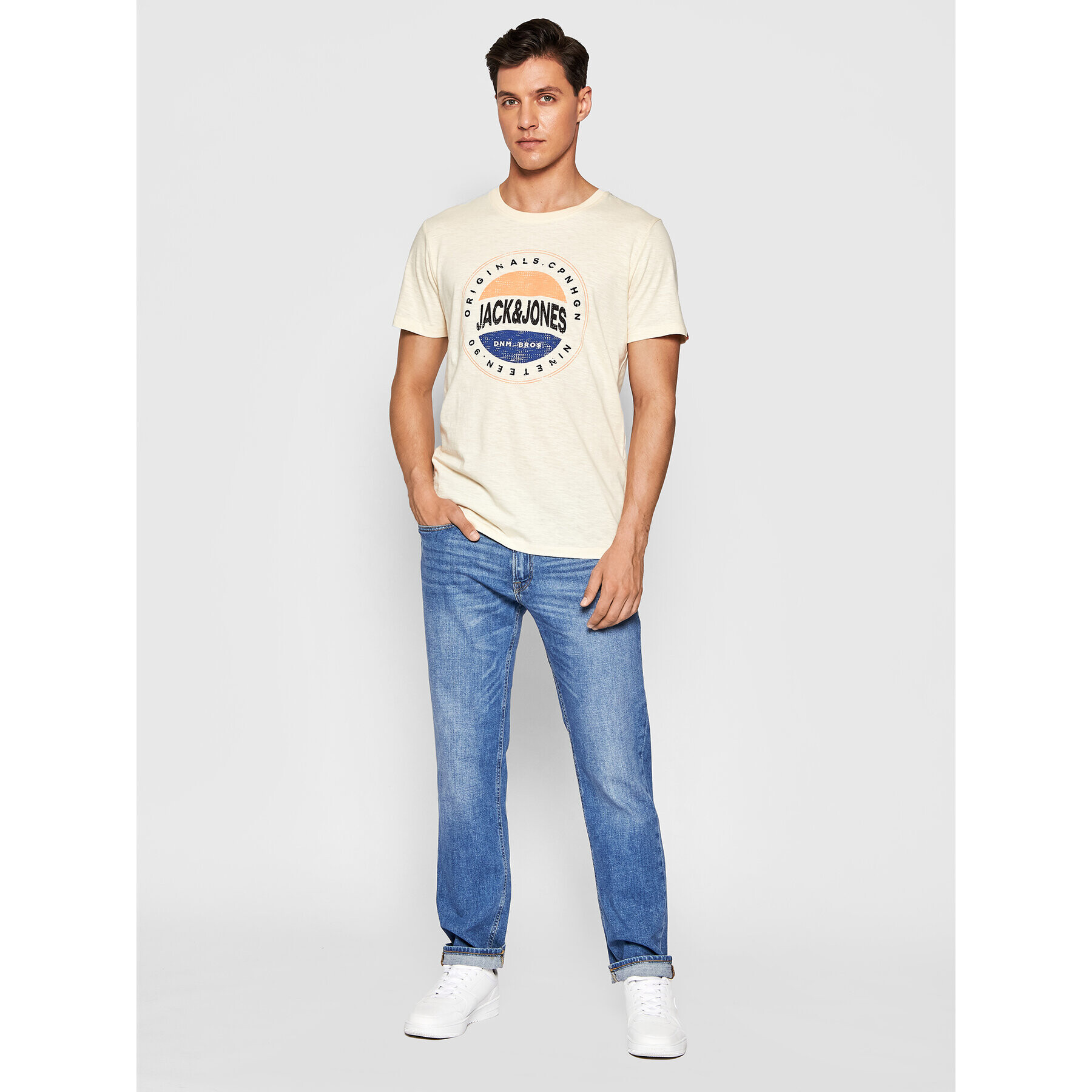 Jack&Jones Дънки Clark 12192653 Син Regular Fit - Pepit.bg