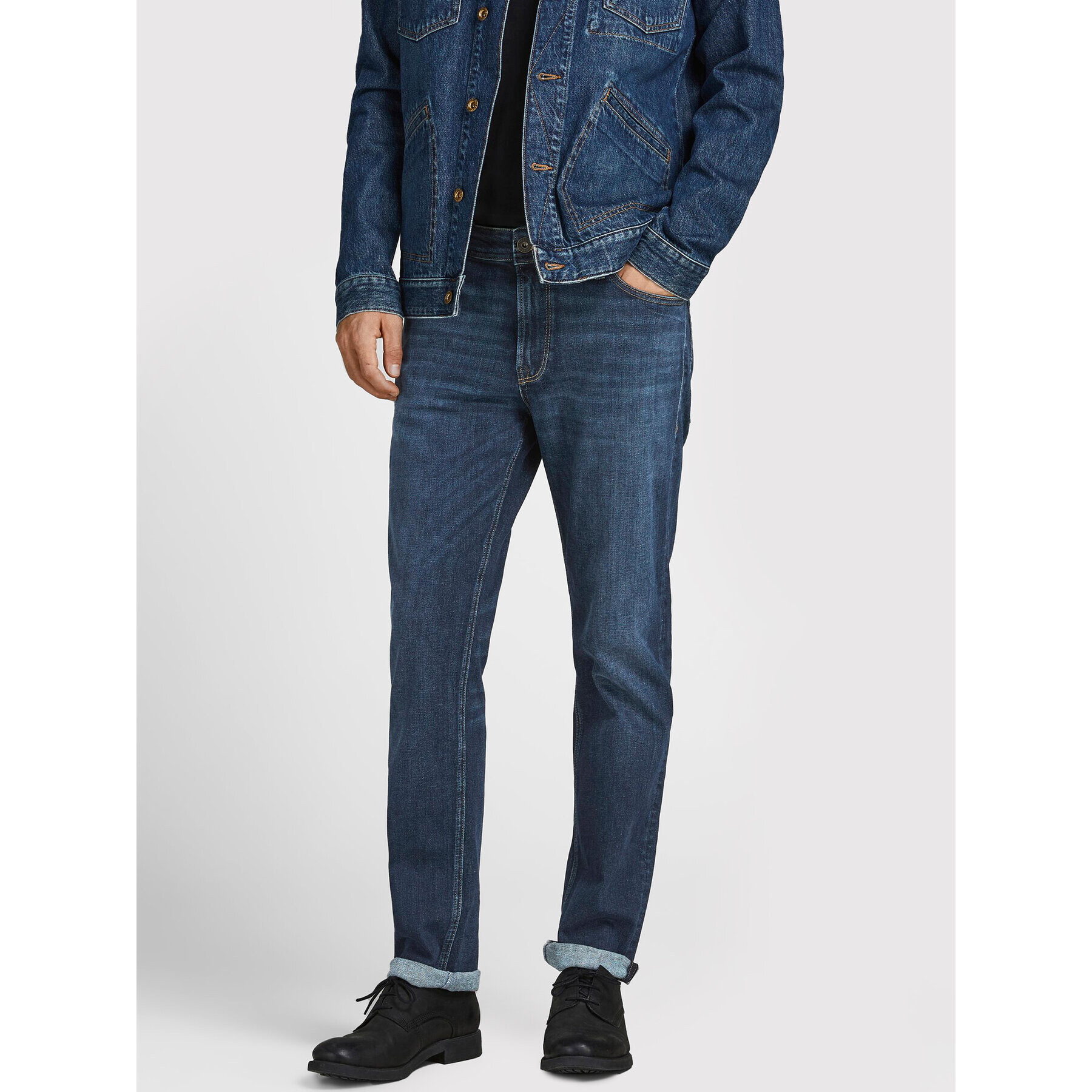 Jack&Jones Дънки Clark 12202100 Тъмносин Regular Fit - Pepit.bg