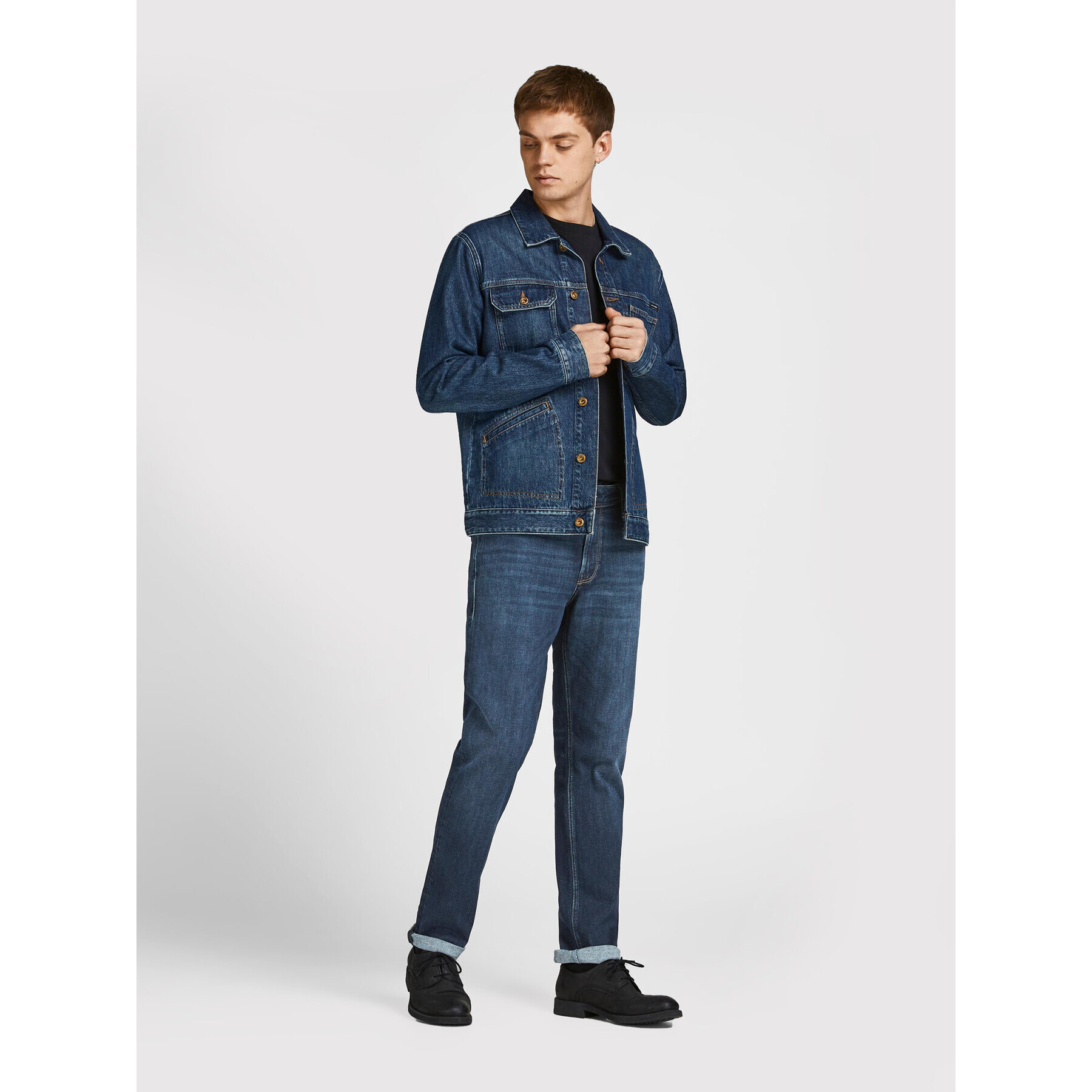 Jack&Jones Дънки Clark 12202100 Тъмносин Regular Fit - Pepit.bg