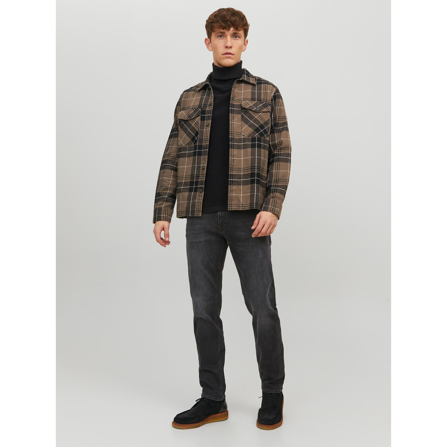 Jack&Jones Дънки Clark 12214786 Черен Regular Fit - Pepit.bg