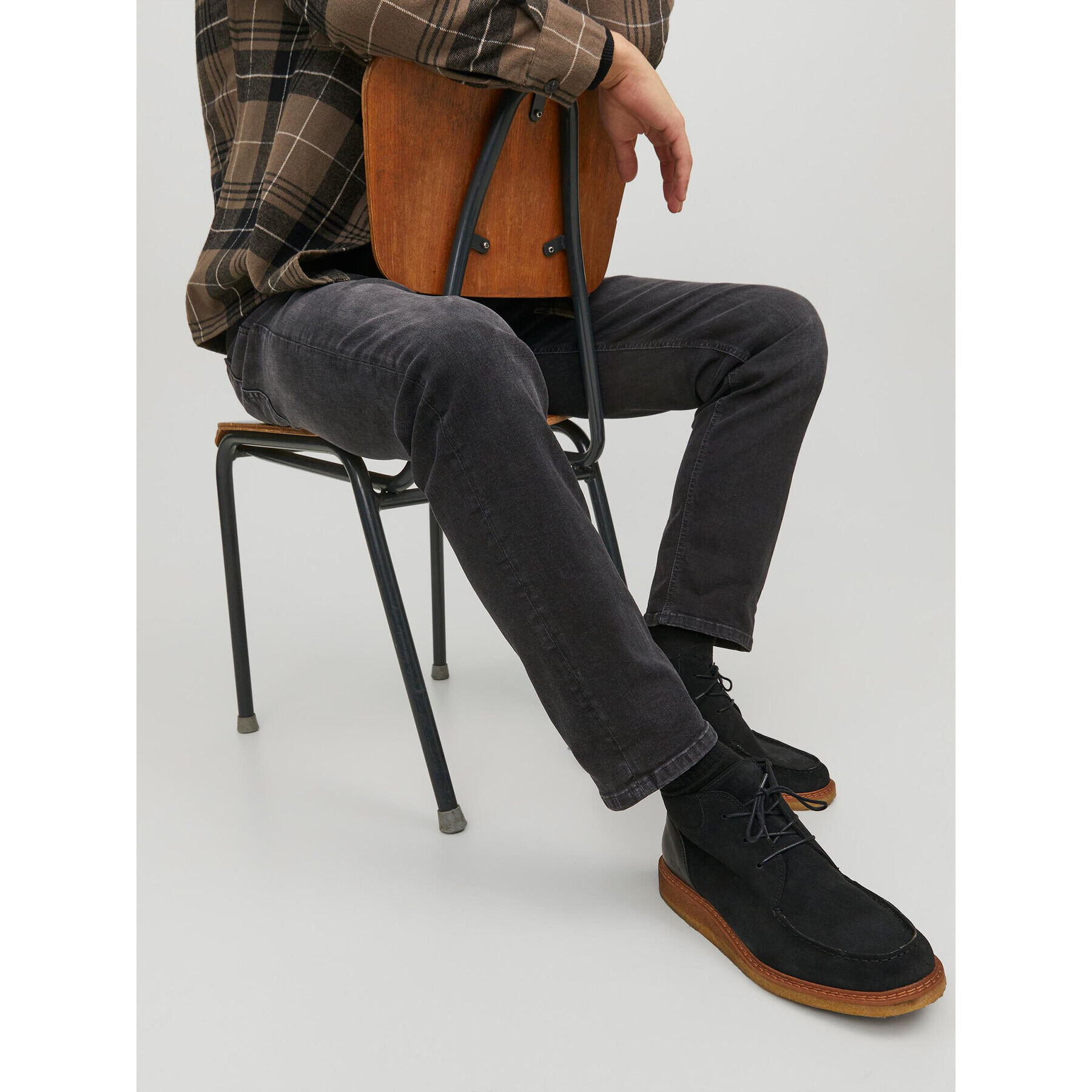 Jack&Jones Дънки Clark 12214786 Черен Regular Fit - Pepit.bg