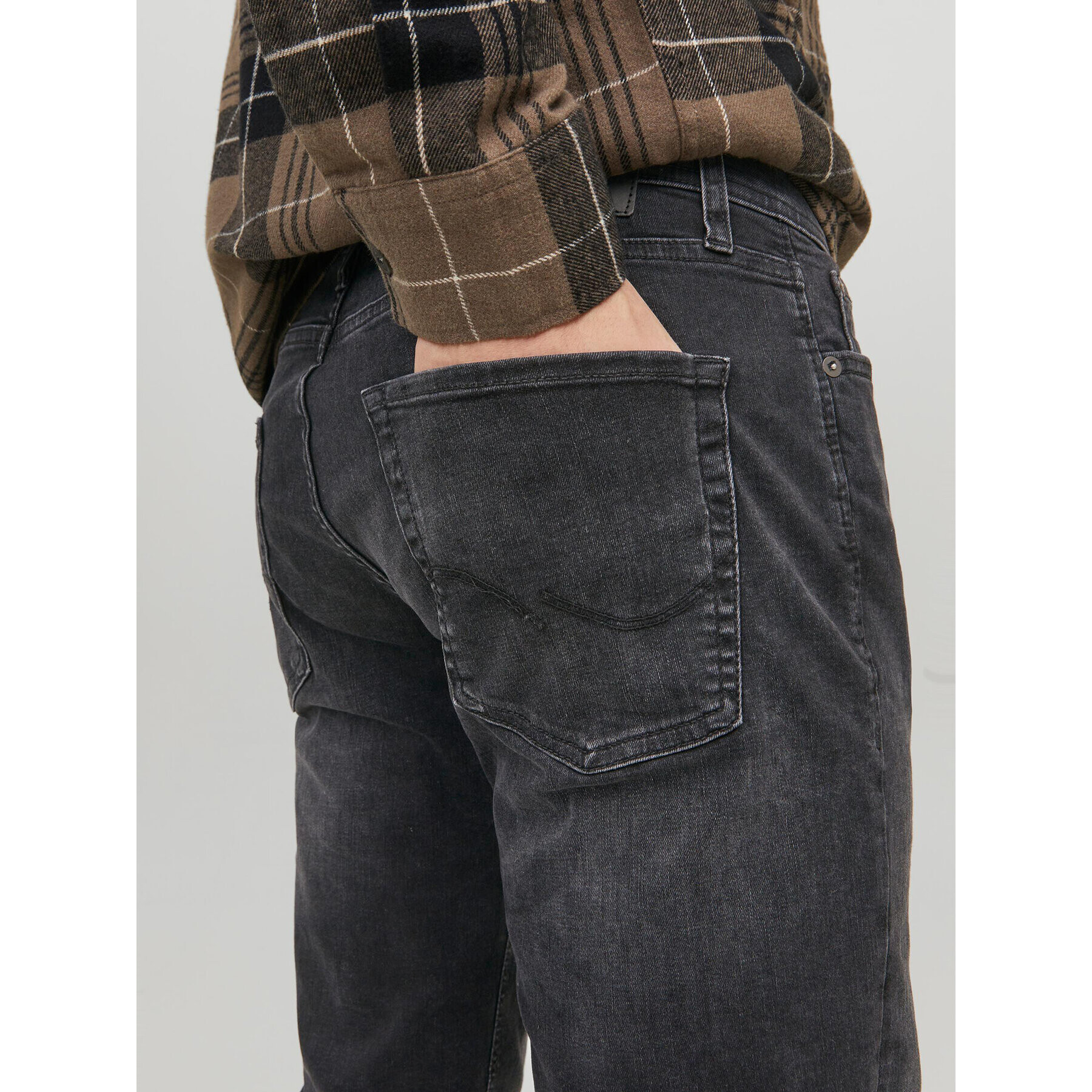 Jack&Jones Дънки Clark 12214786 Черен Regular Fit - Pepit.bg
