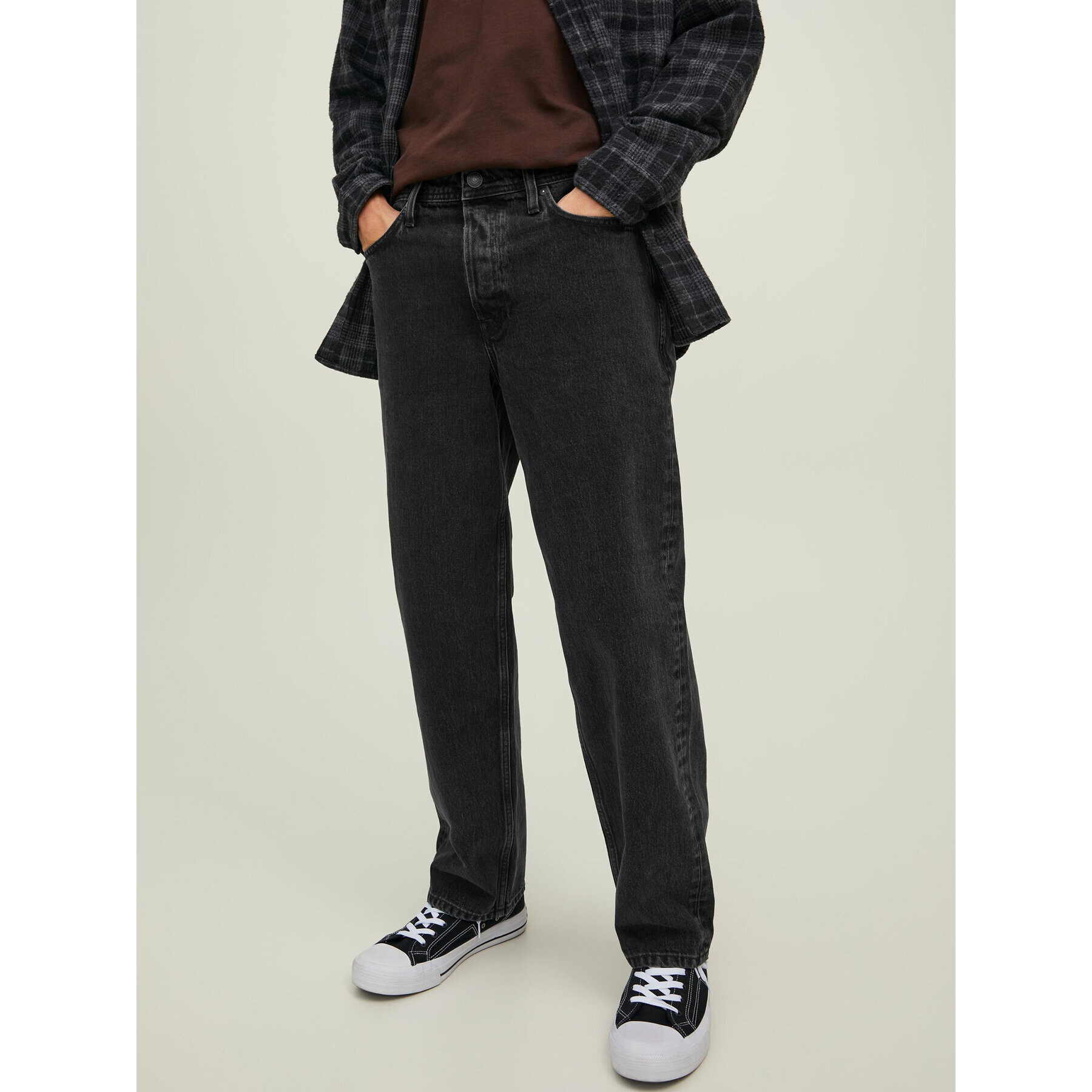 Jack&Jones Дънки Eddie 12216879 Черен Loose Fit - Pepit.bg