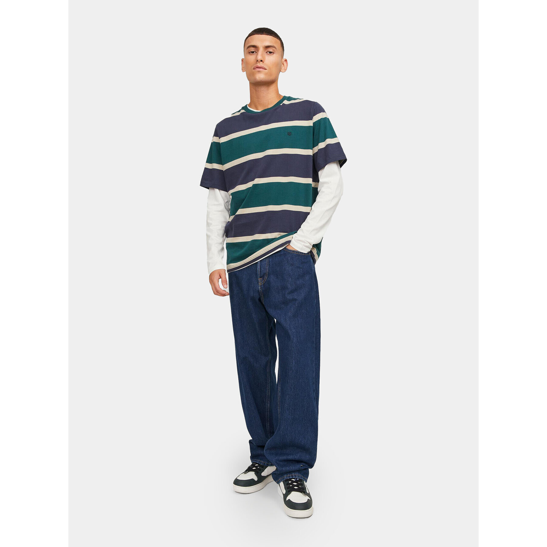 Jack&Jones Дънки Eddie 12249028 Тъмносин Loose Fit - Pepit.bg