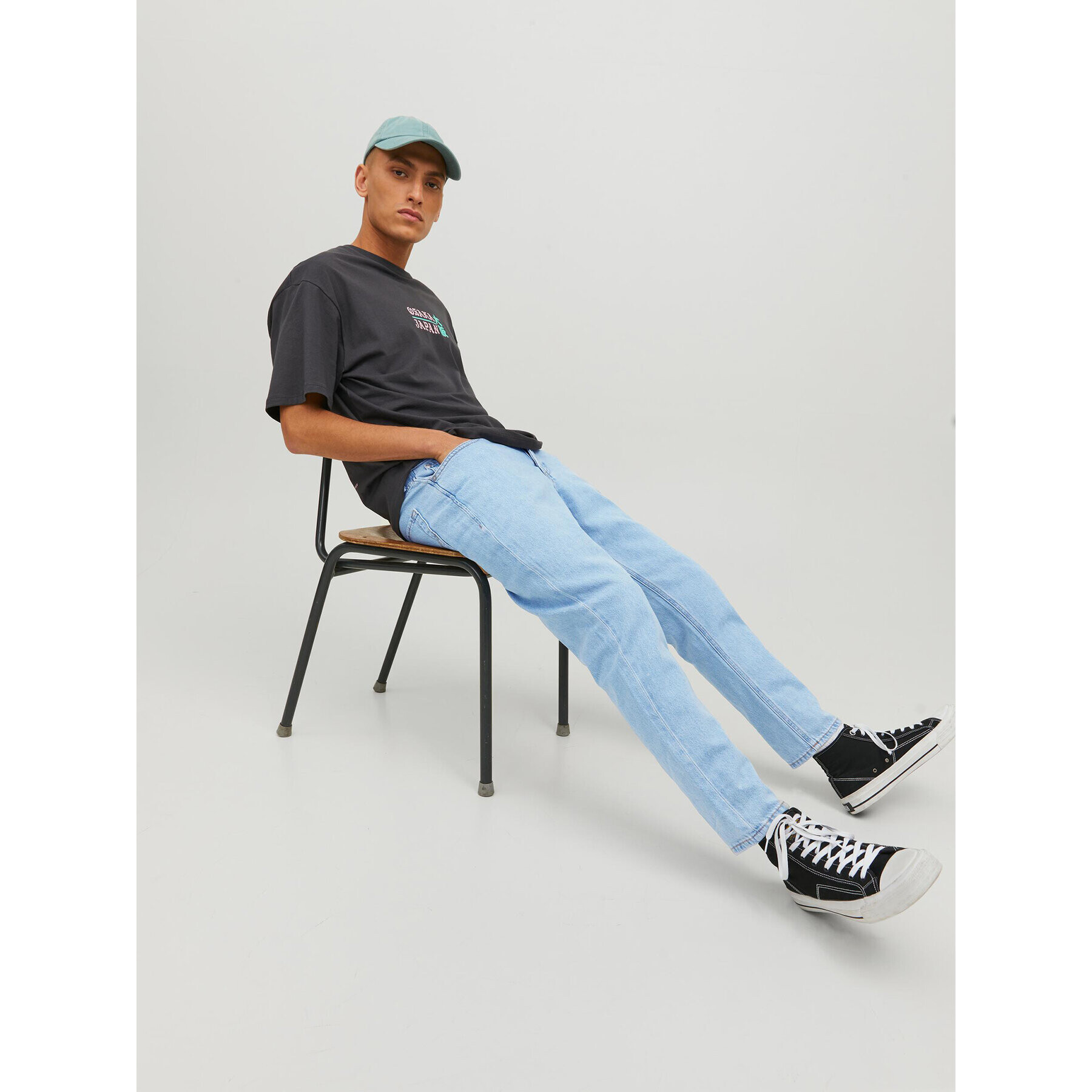 Jack&Jones Дънки Frank 12223591 Син Relaxed Fit - Pepit.bg