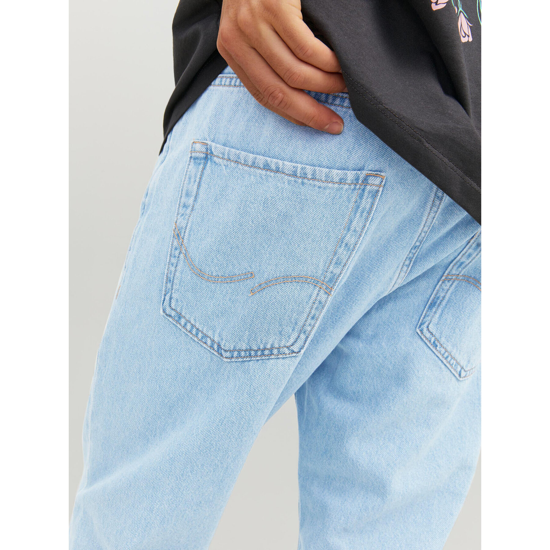 Jack&Jones Дънки Frank 12223591 Син Relaxed Fit - Pepit.bg